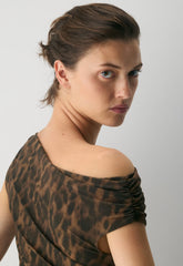 Smooth Matter™ Gallery Dress - CELLO BROWN /BLACK