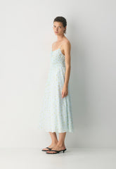 Typescript Cami Dress - PALE AGV GR /PALE YLW