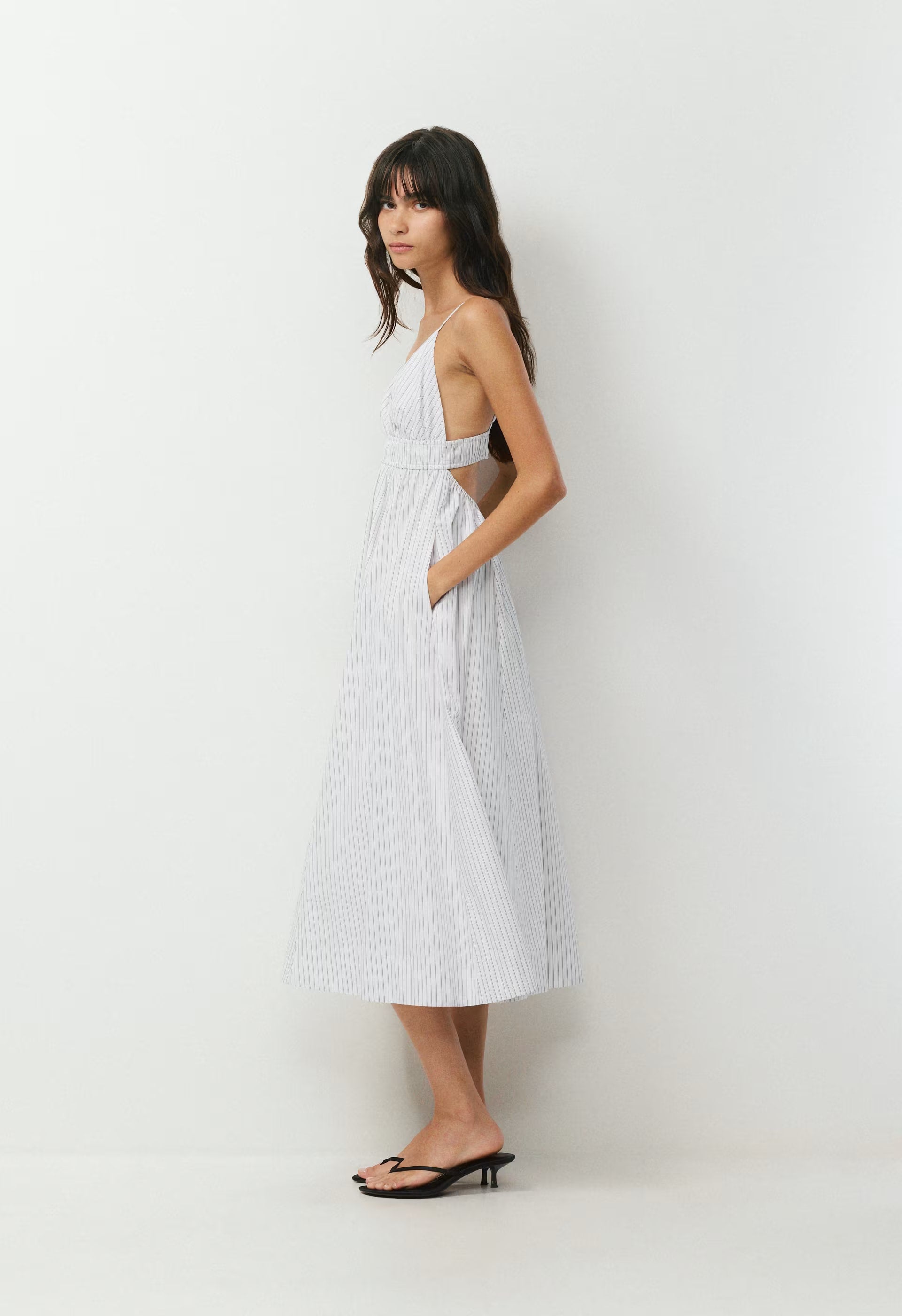 Encourage Poplin Cami Dress - MV STRP LI BLM/GLMR