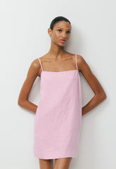Arcos Linen Dress - SWEET PEA PURPLE