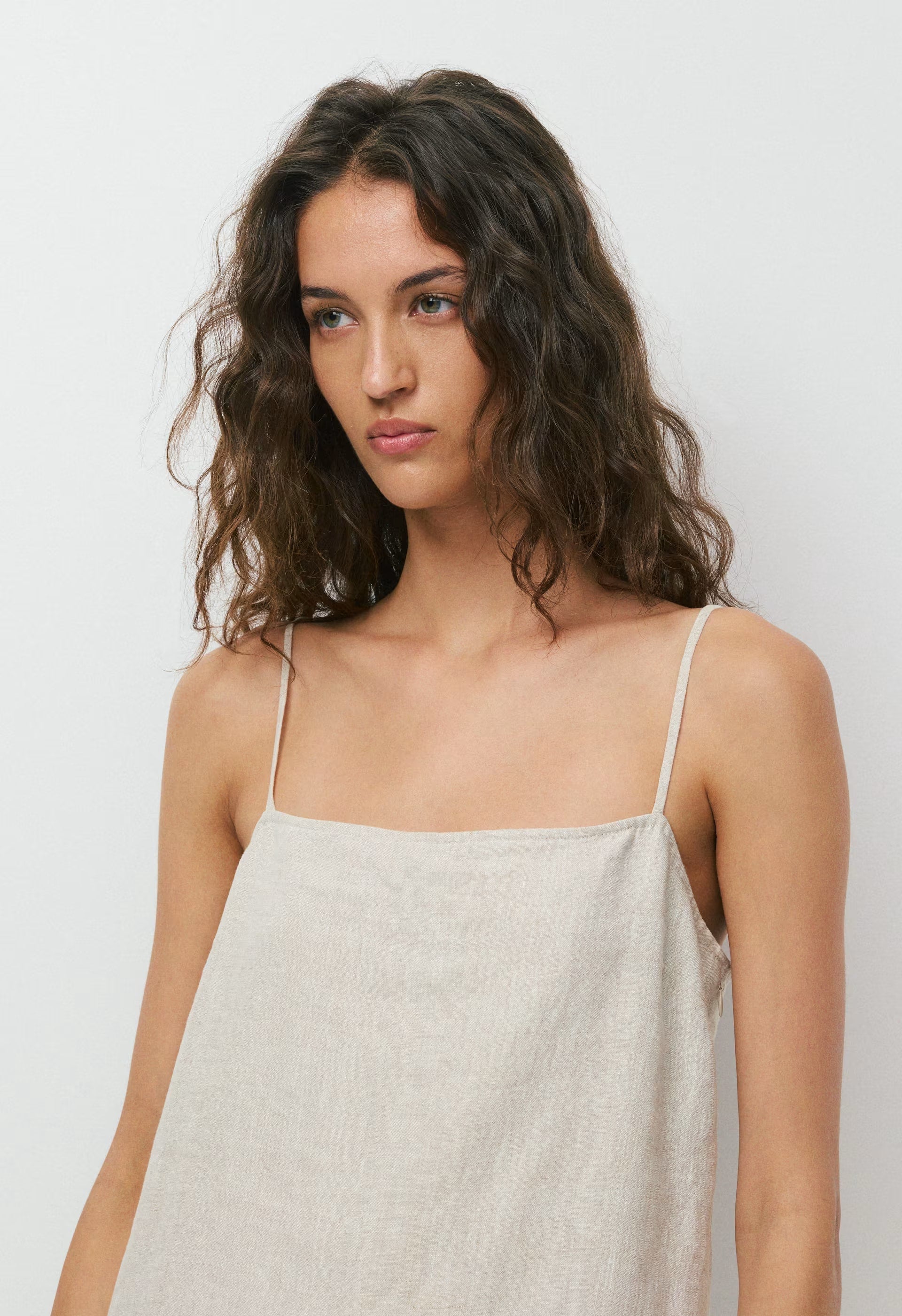 Arcos Linen Dress - UNDYED ECRU