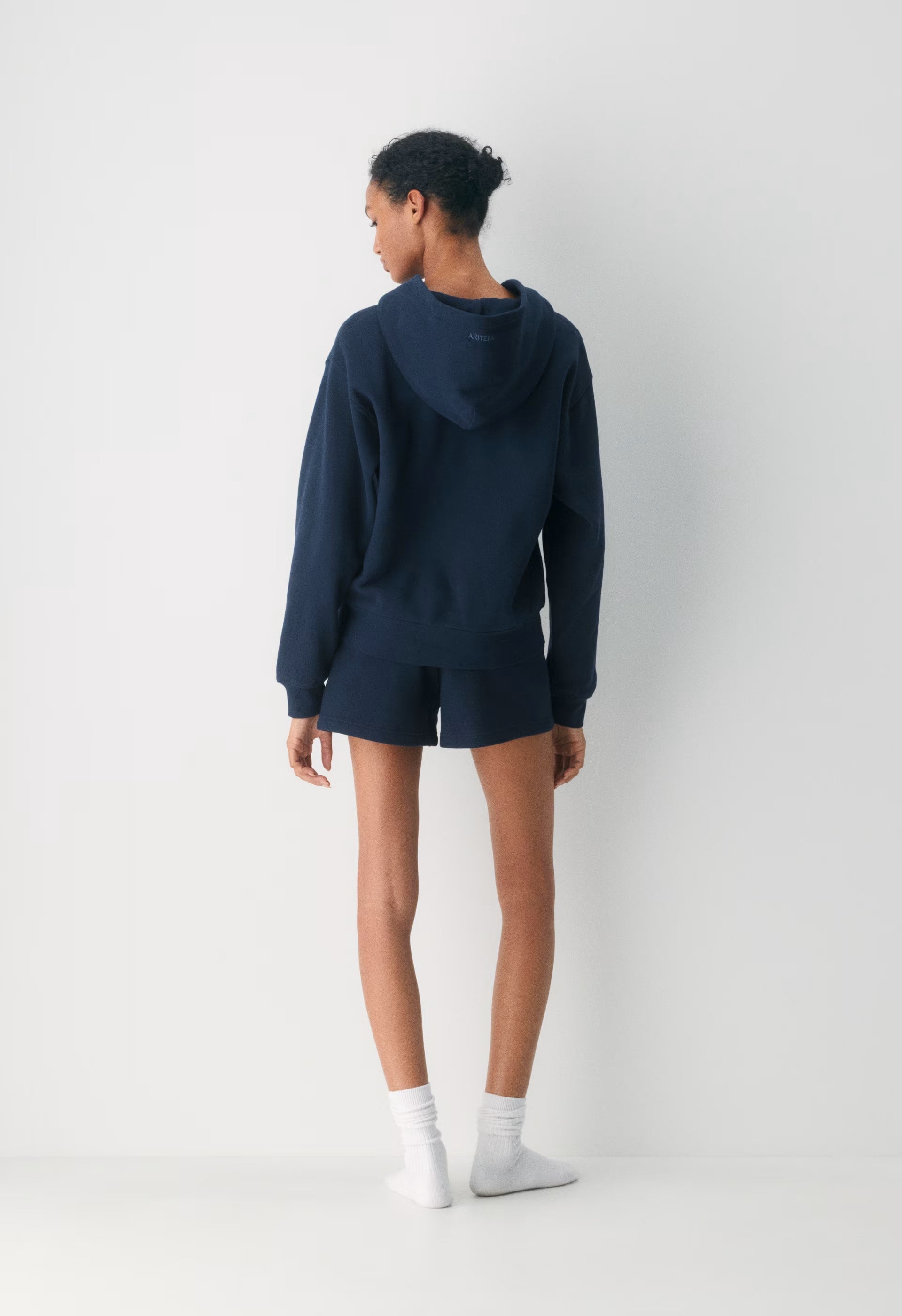 Cozy Sweatfleece Perfect Hi-Rise Mini Short - ADMIRAL