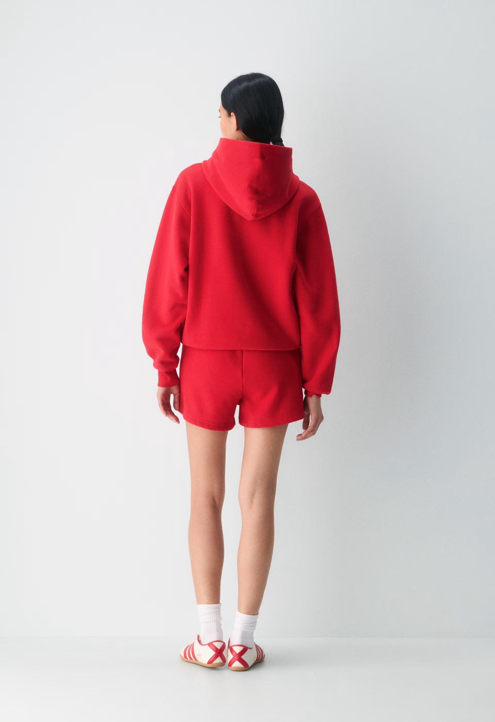 Cozy Sweatfleece Perfect Hi-Rise Mini Short - FLASHING RED