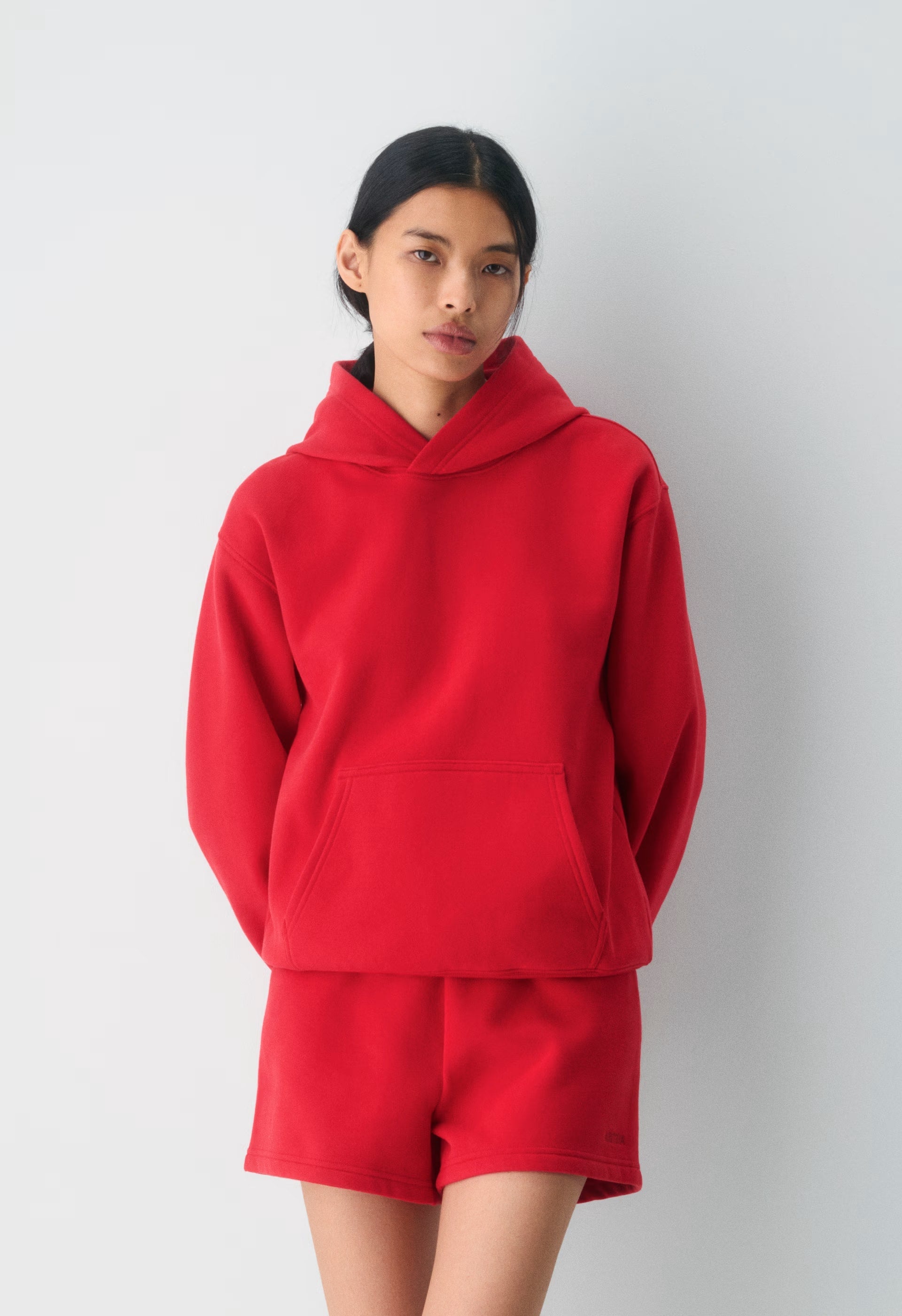 Cozy Sweatfleece Perfect Hi-Rise Mini Short - FLASHING RED