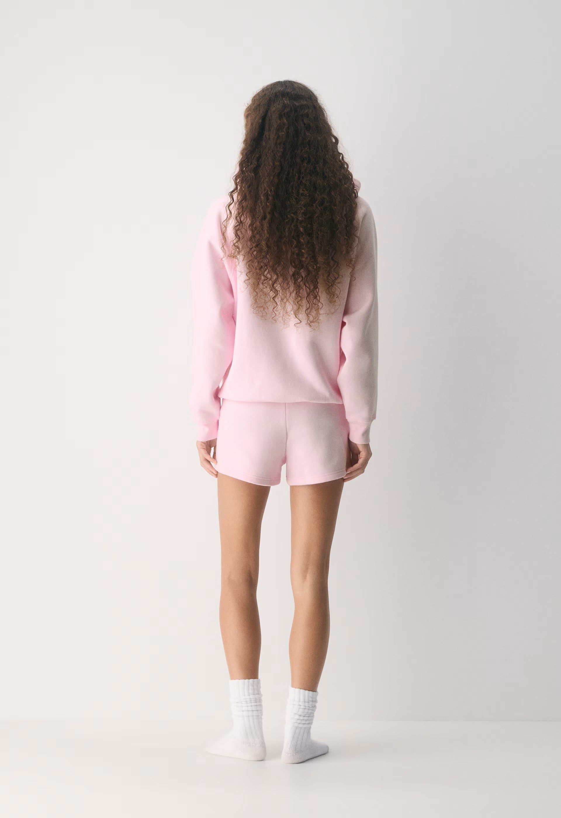 Cozy Sweatfleece Perfect Hi-Rise Mini Short - VILLA PINK