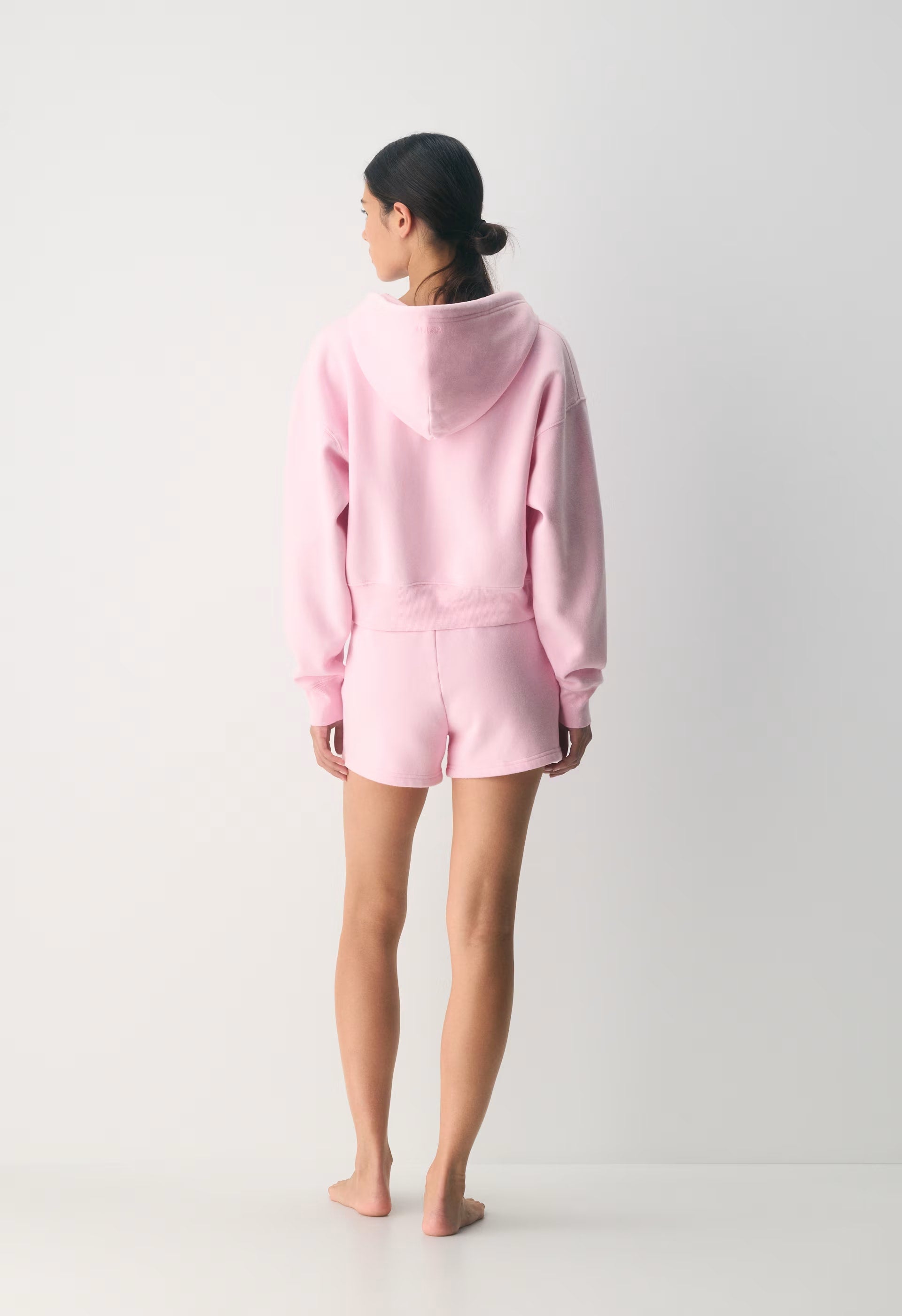 Cozy Sweatfleece Perfect Hi-Rise Mini Short - MILKSHAKE PINK