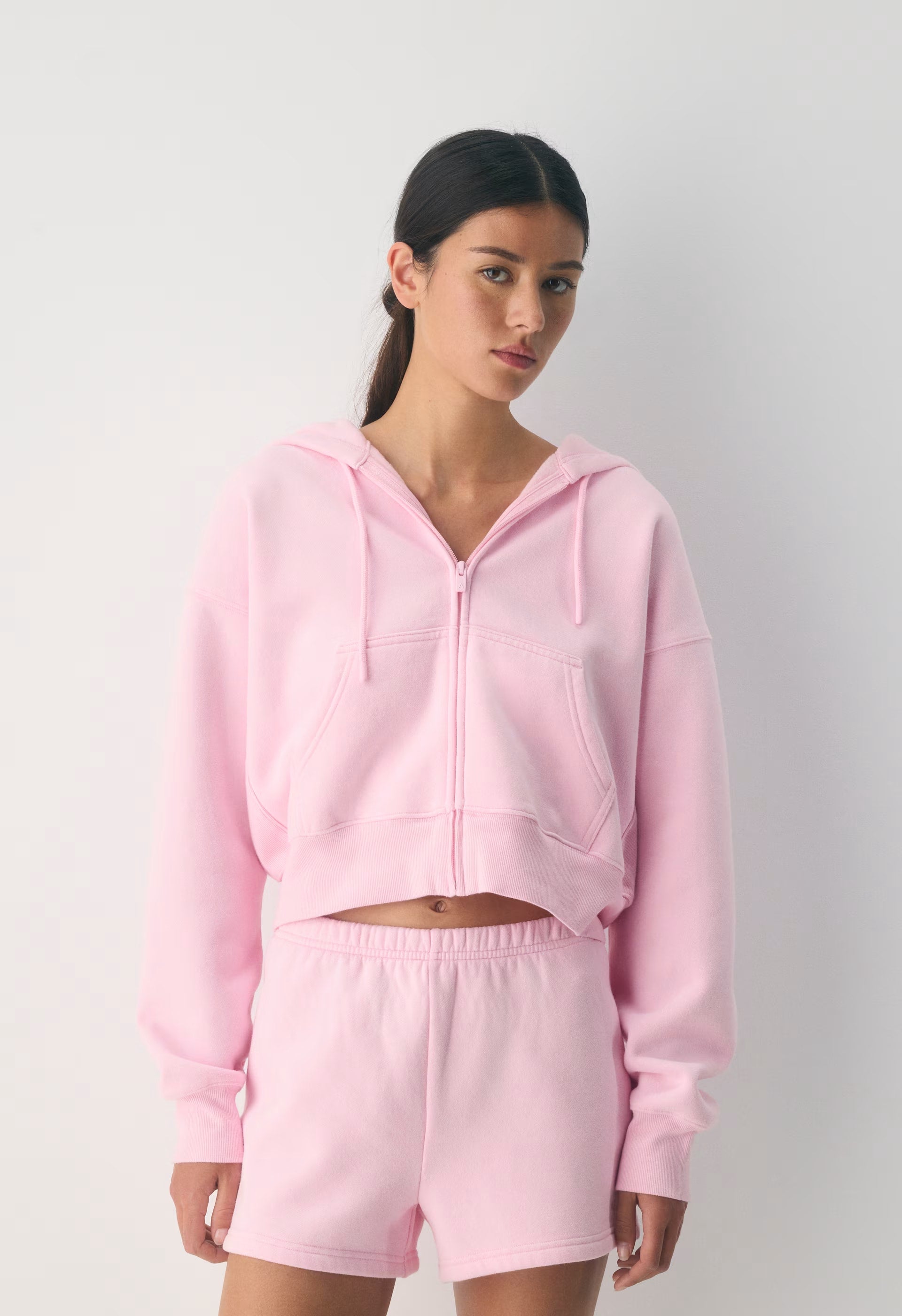Cozy Sweatfleece Perfect Hi-Rise Mini Short - MILKSHAKE PINK