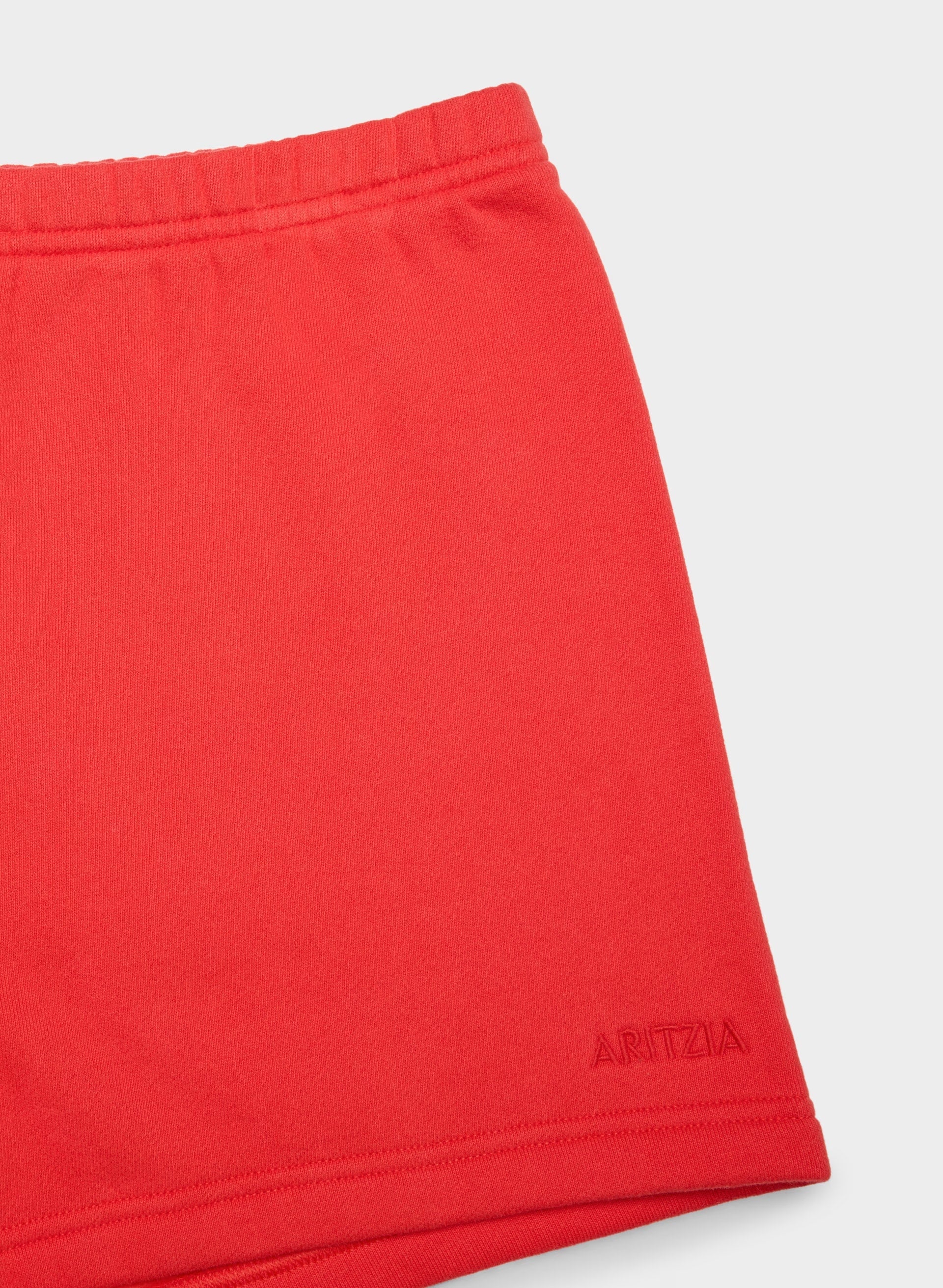 Cozy Sweatfleece Perfect Hi-Rise Mini Short - CHERRYBOMB RED