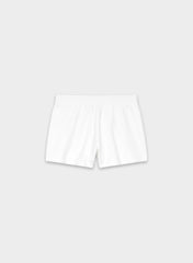 Cozy Sweatfleece Perfect Micro Short - WHITE
