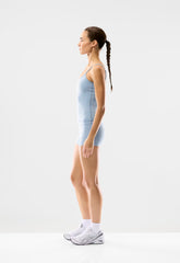 BUTTER Cheeky Hi-Rise 3 Short - RIPPLE BLUE