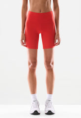 BUTTER Cheeky Hi-Rise 7 Short - CHERRYBOMB RED