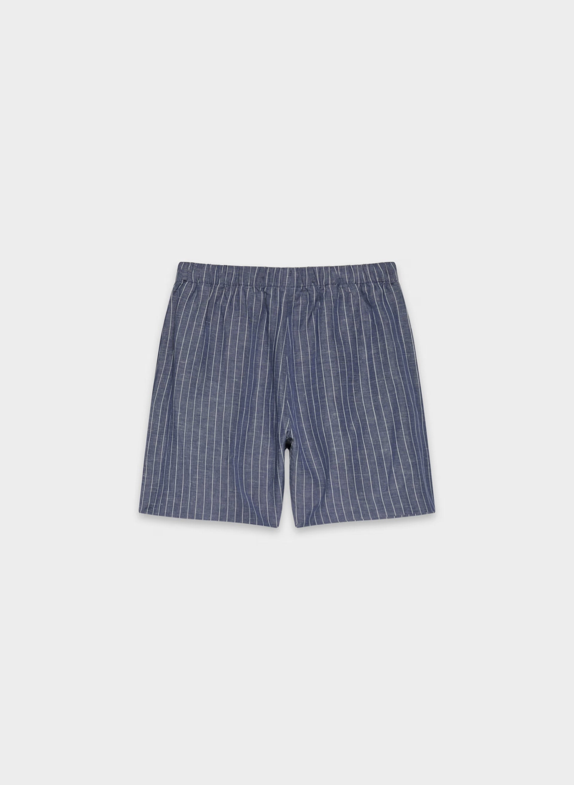 The Lodge Short™ Mid-Thigh - CruiseLinen™ - SUSAN STRPE HRBR NV/W