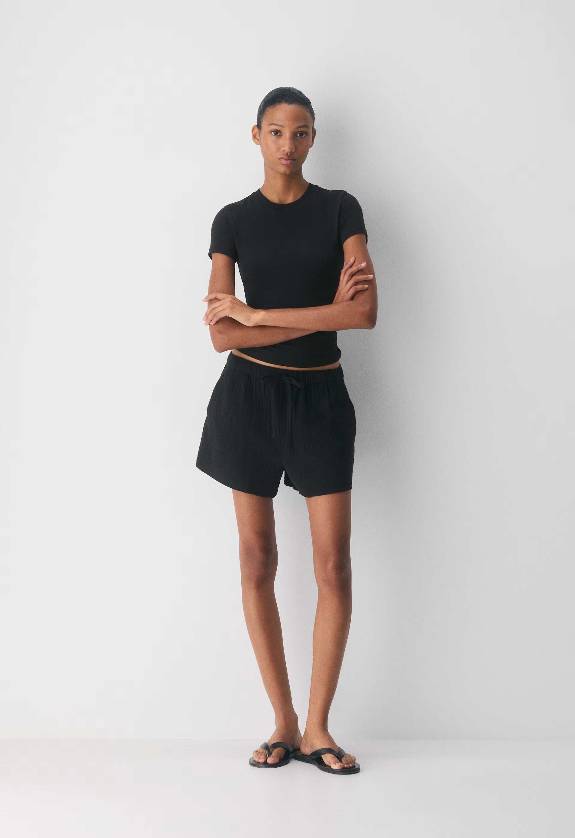 AirPlush Cotton™ Sail Short - LINSEY STRP FCH BL/WHT