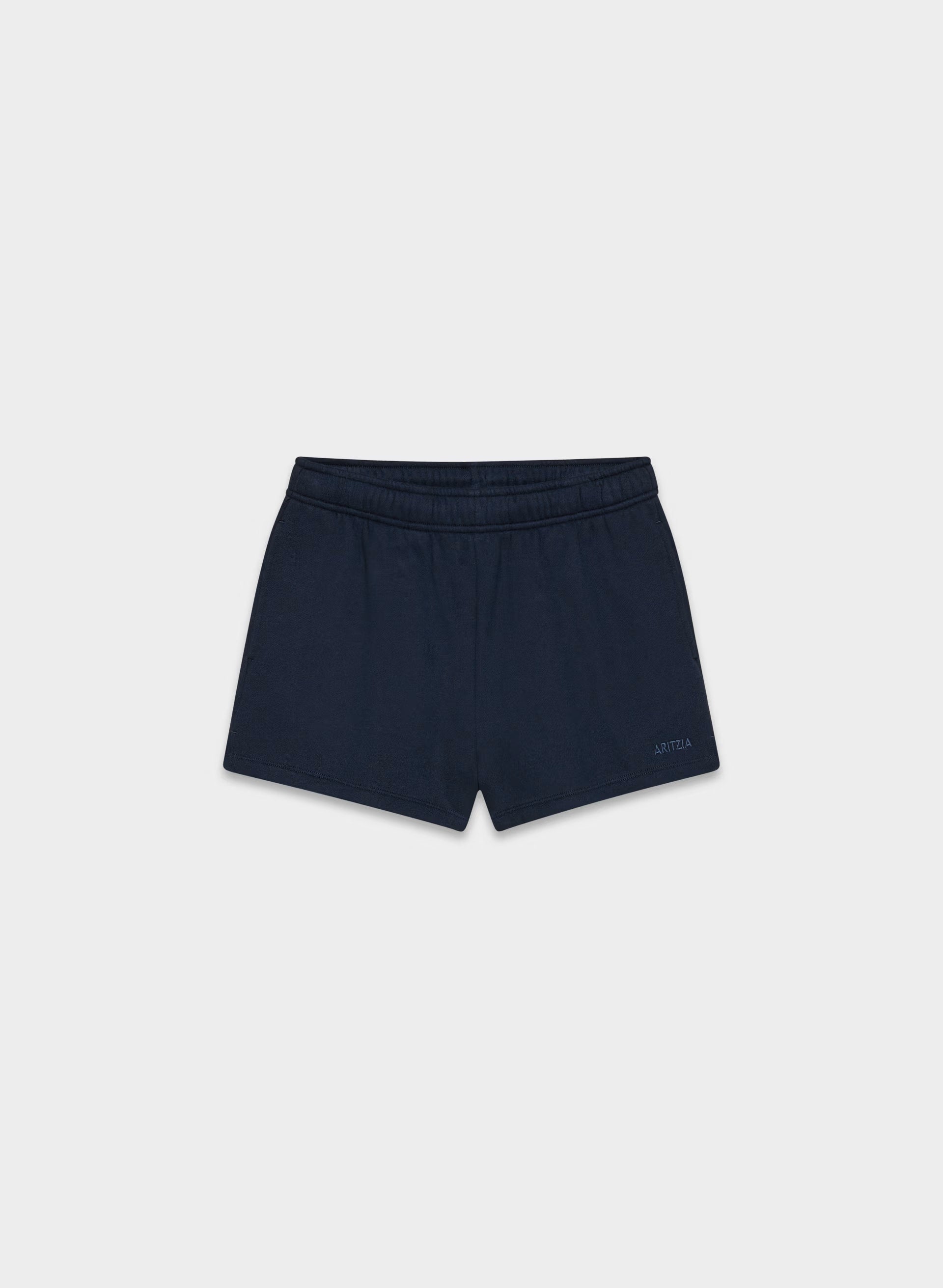 Cozy Sweatfleece Mega Hi-Rise Mini Short - ADMIRAL