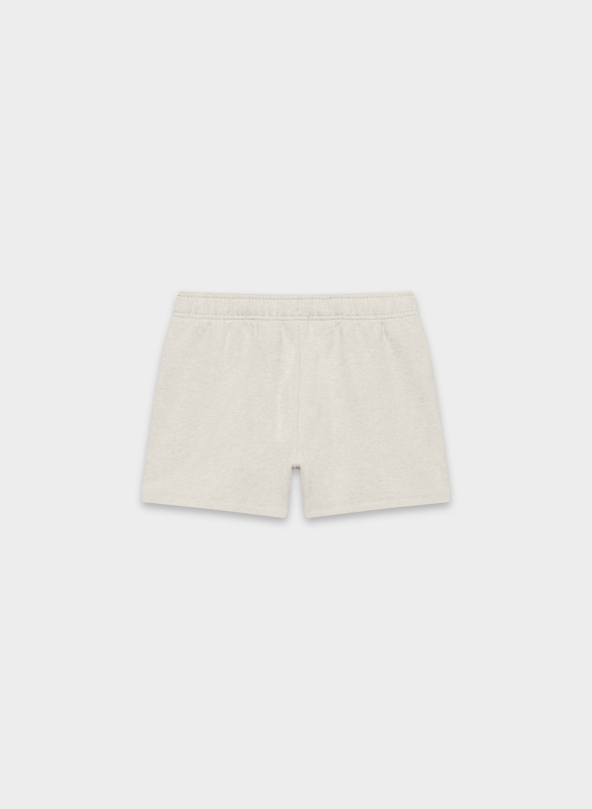 Cozy Sweatfleece Mega Hi-Rise Mini Short - HEATHER ECRU