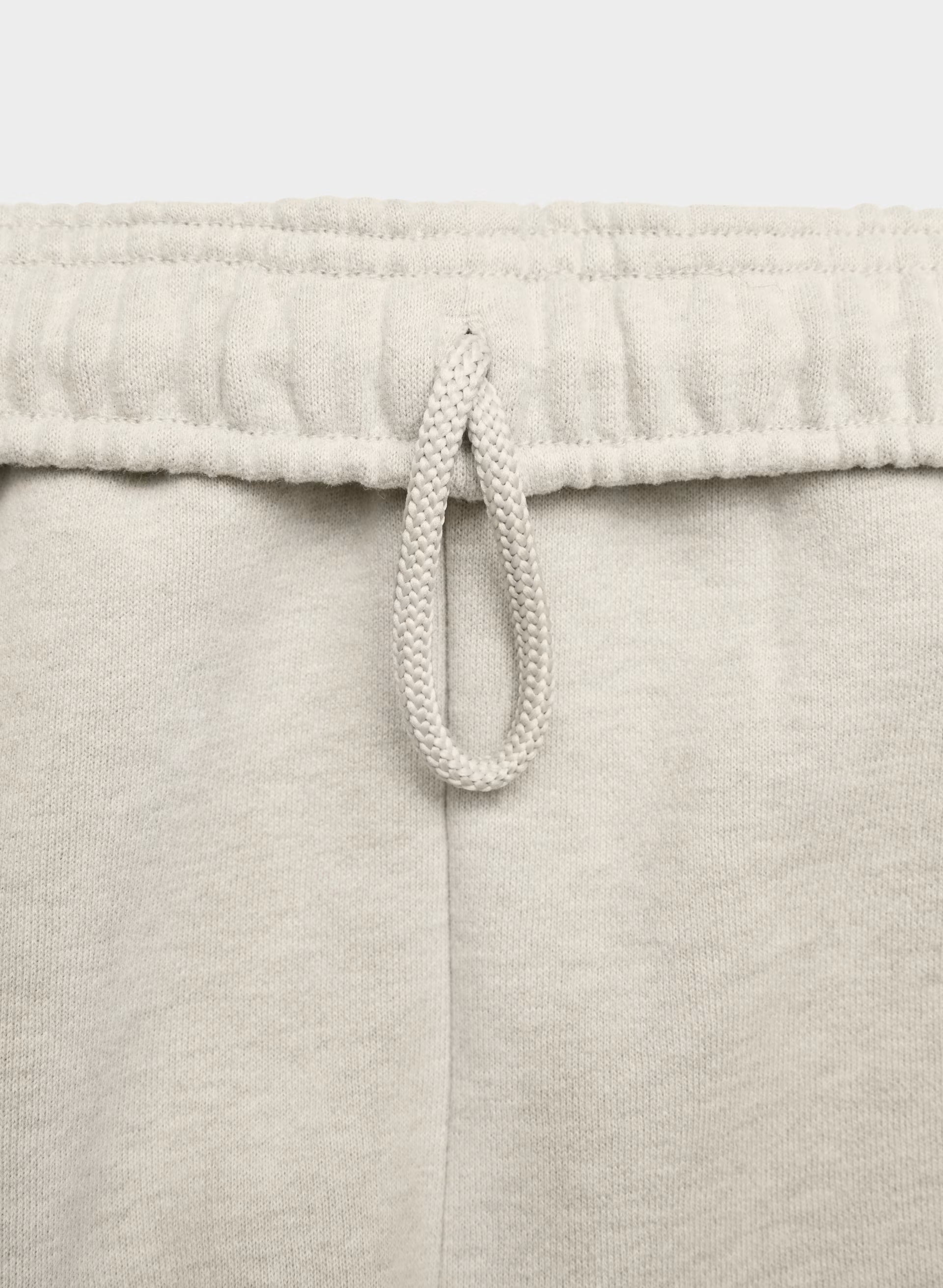 Cozy Sweatfleece Mega Hi-Rise Mini Short - HEATHER ECRU