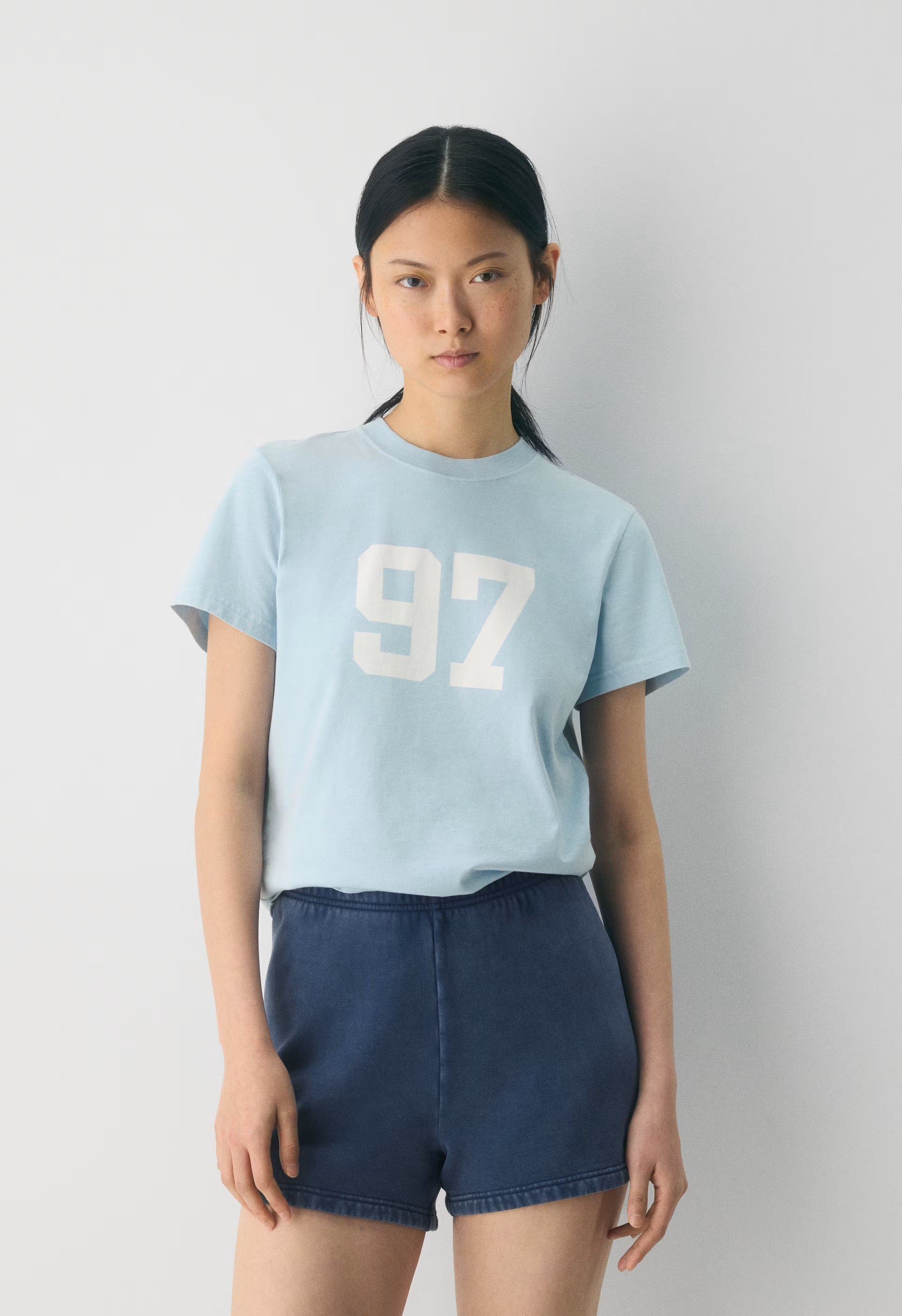 Cozy Sweatfleece Perfect Hi-Rise Mini Short - NO-STRESS MEDIUM BLUE
