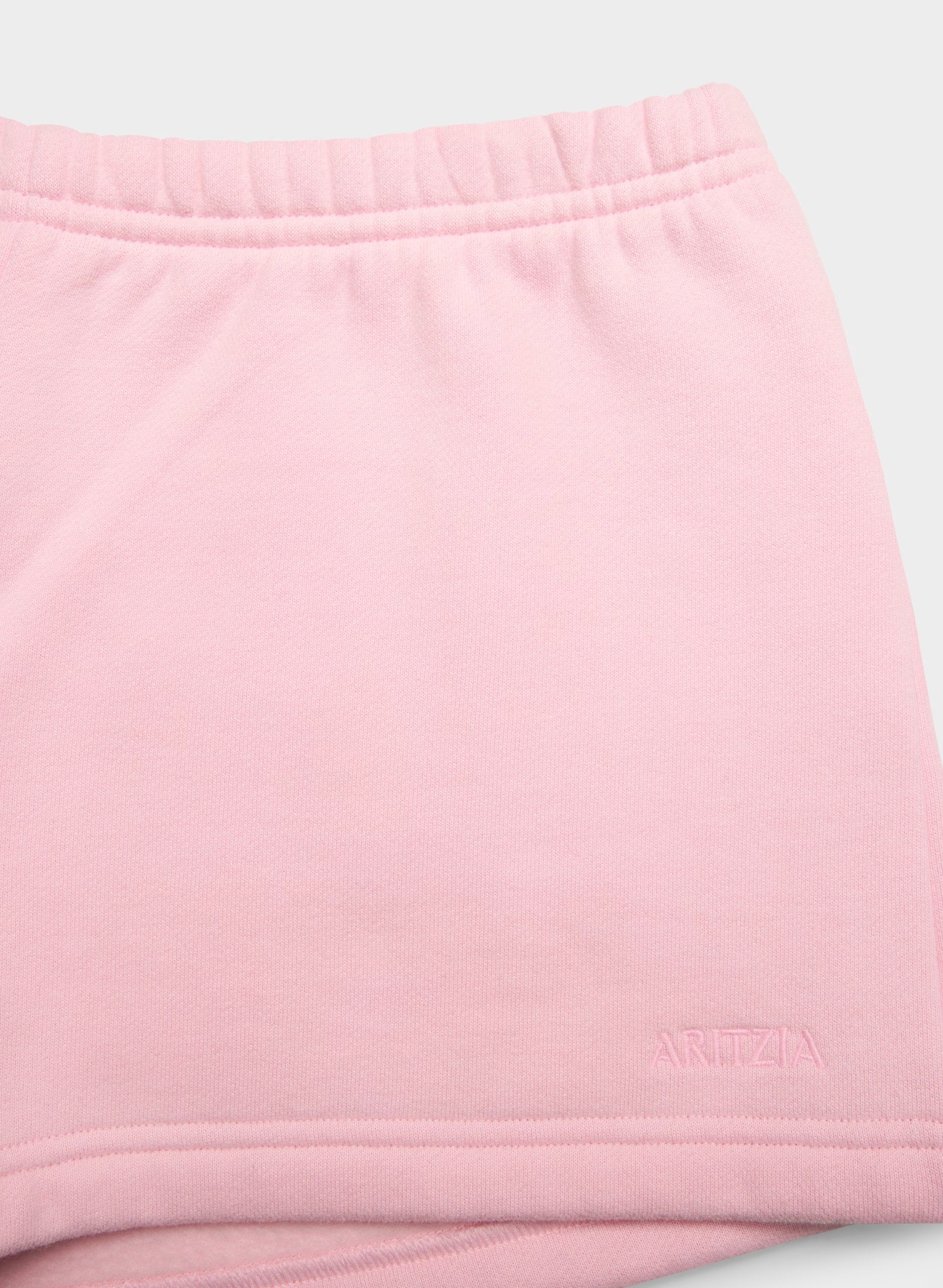 Cozy Sweatfleece Boyfriend Lo-Rise Mini Short - MILKSHAKE PINK