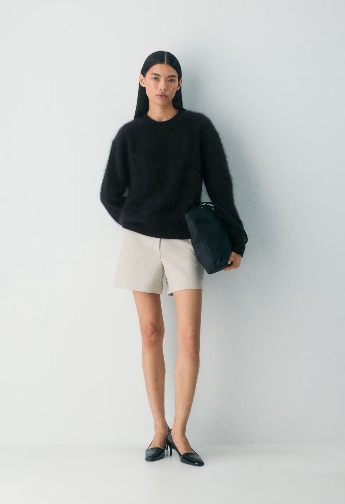 New Agency Mid-Thigh Short - Eversential™ - HEATHER MATTE PEARL