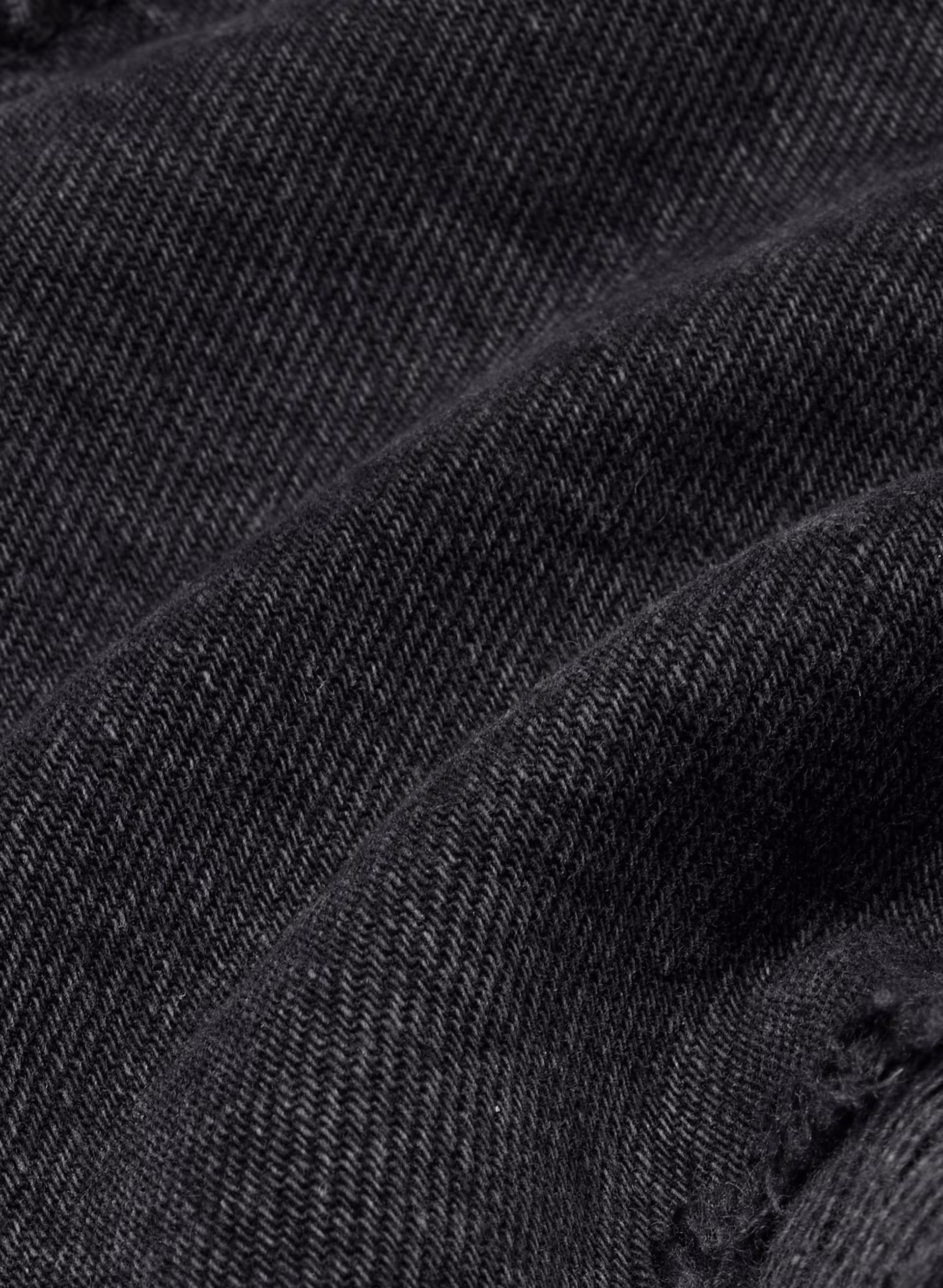 Denim Forum The ‘90s Vintage Hi-Rise Mini Denim Short - BLACK EYELINER