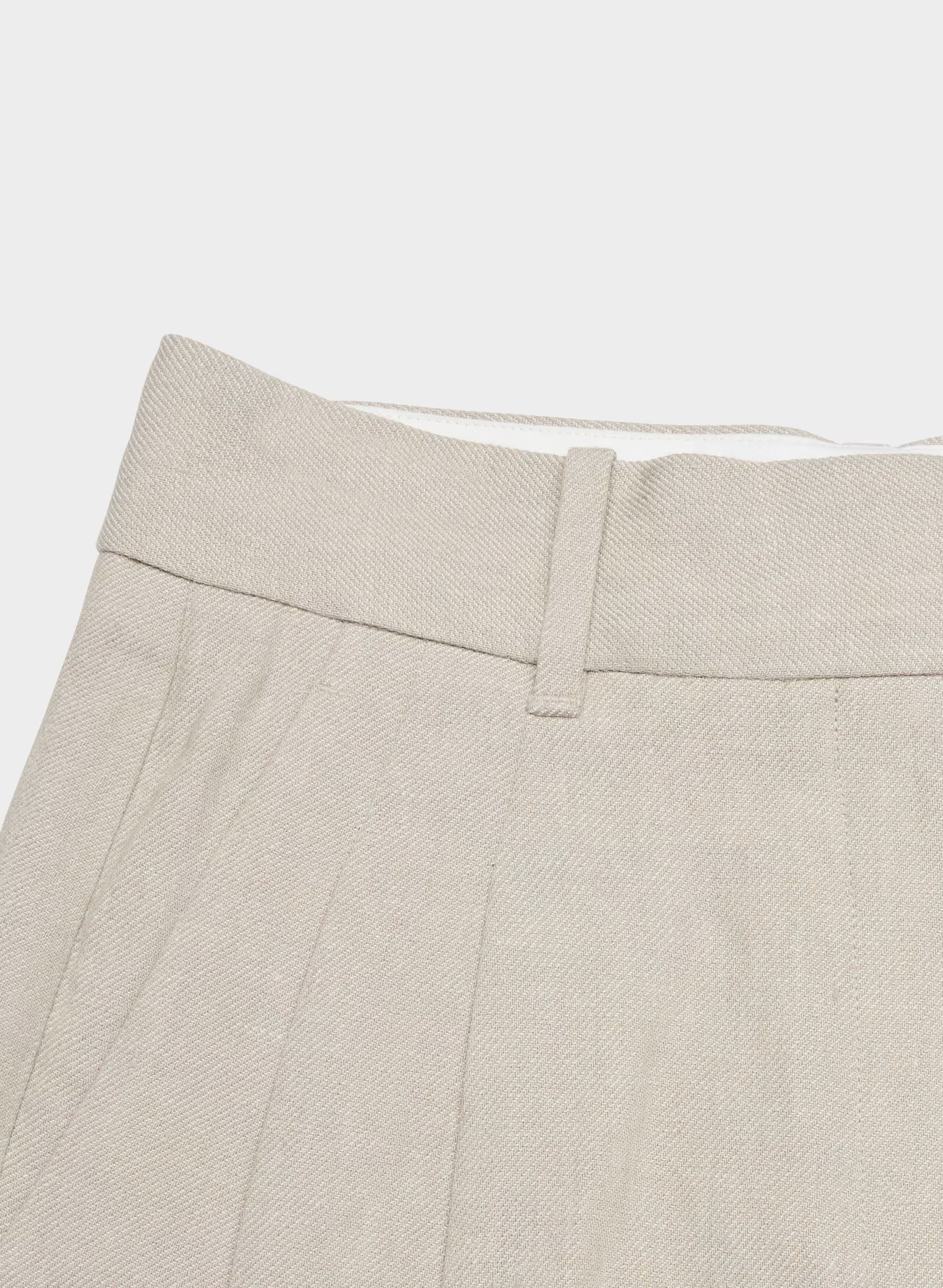 The Effortless Short™ Mini - PowerLinen™ - UNDYED DARK ECRU