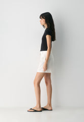 The Effortless Short™ Mid-Thigh - PowerLinen™ - LIGHT BIRCH