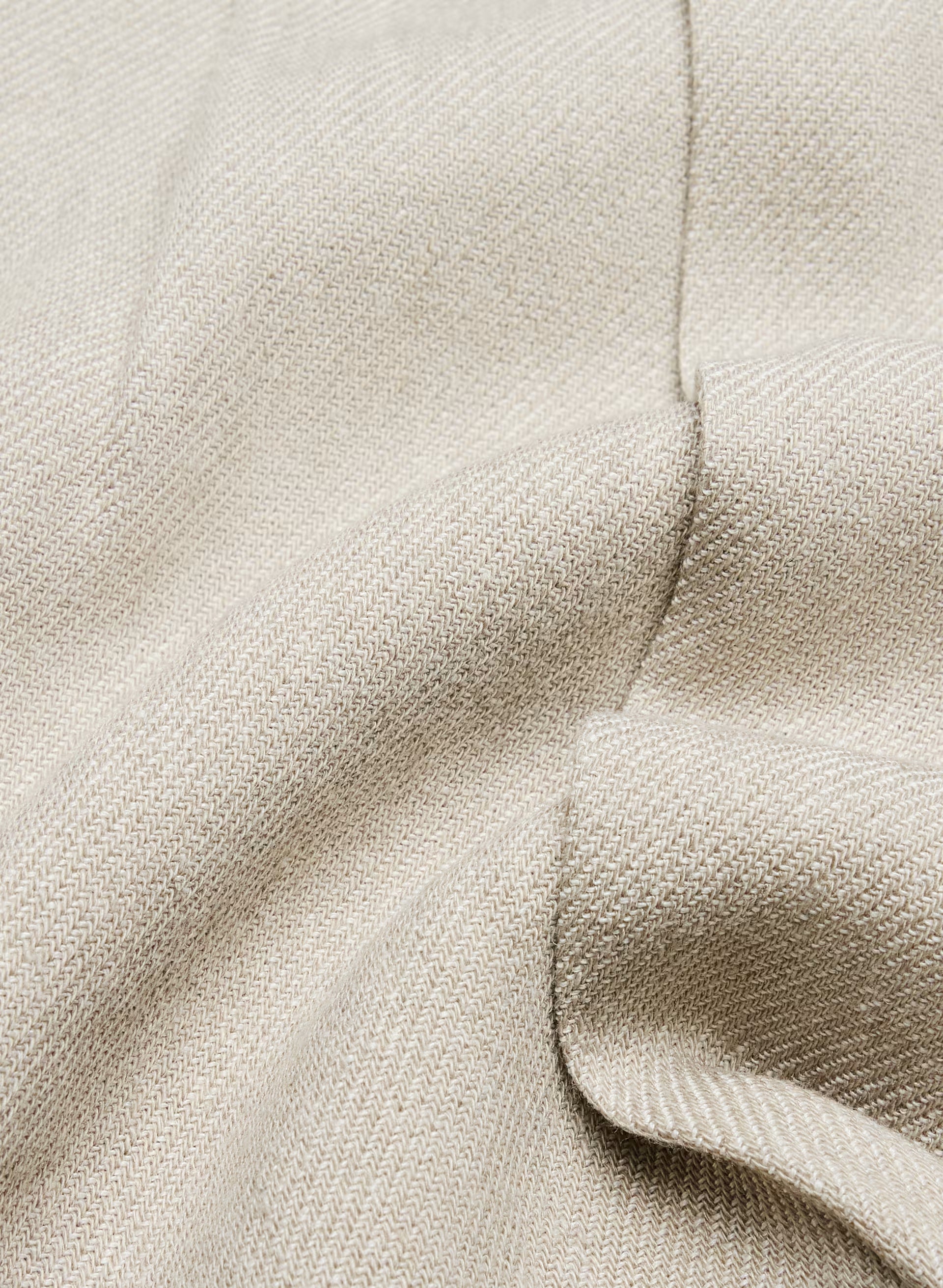 The Effortless Short™ Mid-Thigh - PowerLinen™ - UNDYED DARK ECRU
