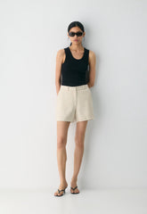 New Agency Mid-Thigh Short - PowerLinen™ - COOL BEIGE