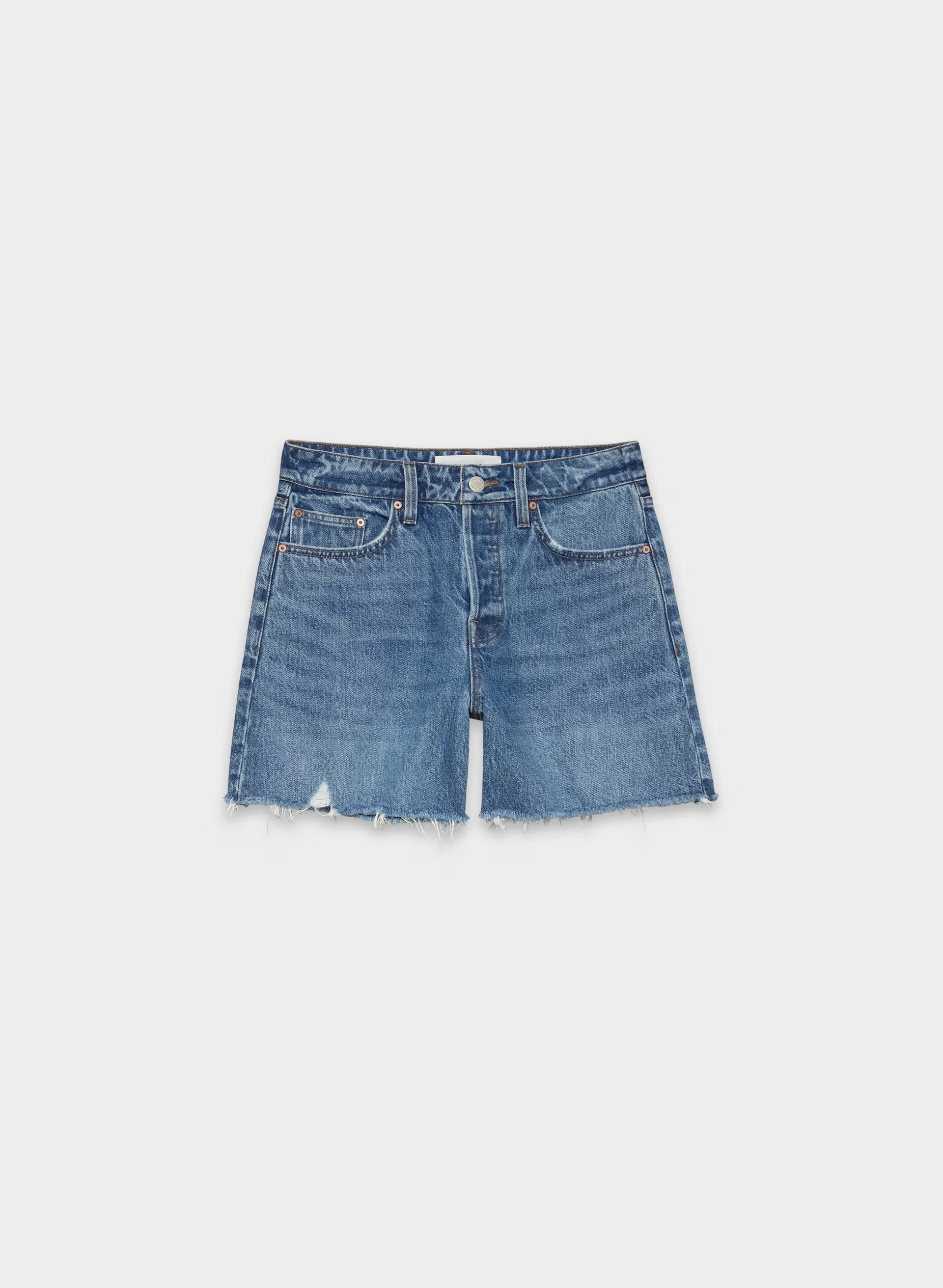 Denim Forum The Ex-Boyfriend Hi Mid-Thigh Denim Short - 5 YRS KISS N TELL BLEU