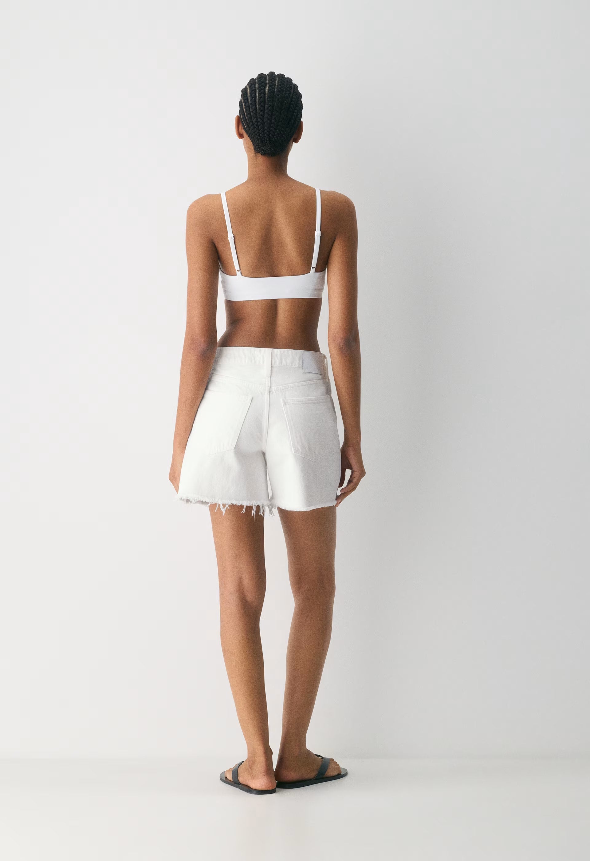 Denim Forum The Ex-Boyfriend Hi Mid-Thigh Denim Short - A LITTLE WHITE LIE