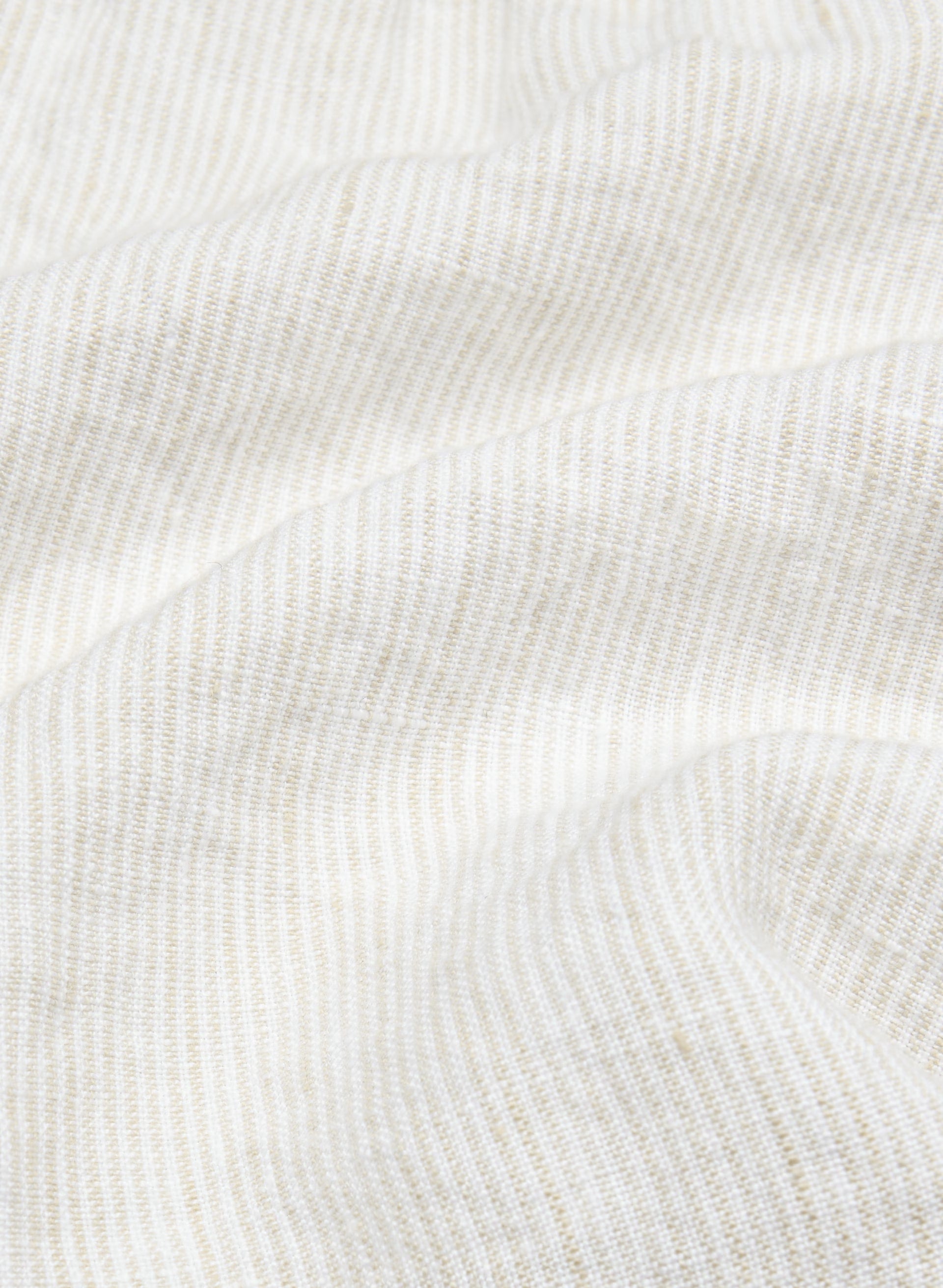 Ansel Linen Short - INGD STRP W /NTRL ECRU