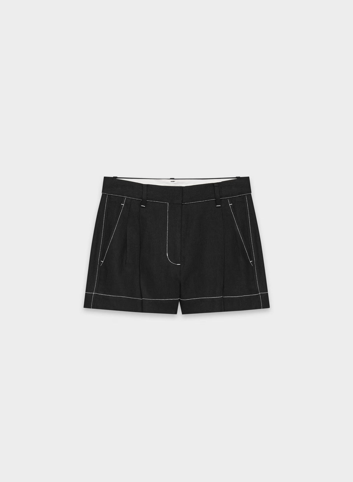 The Effortless Short™ Mini - PowerLinen™ - BLACK/LIGHT BIRCH