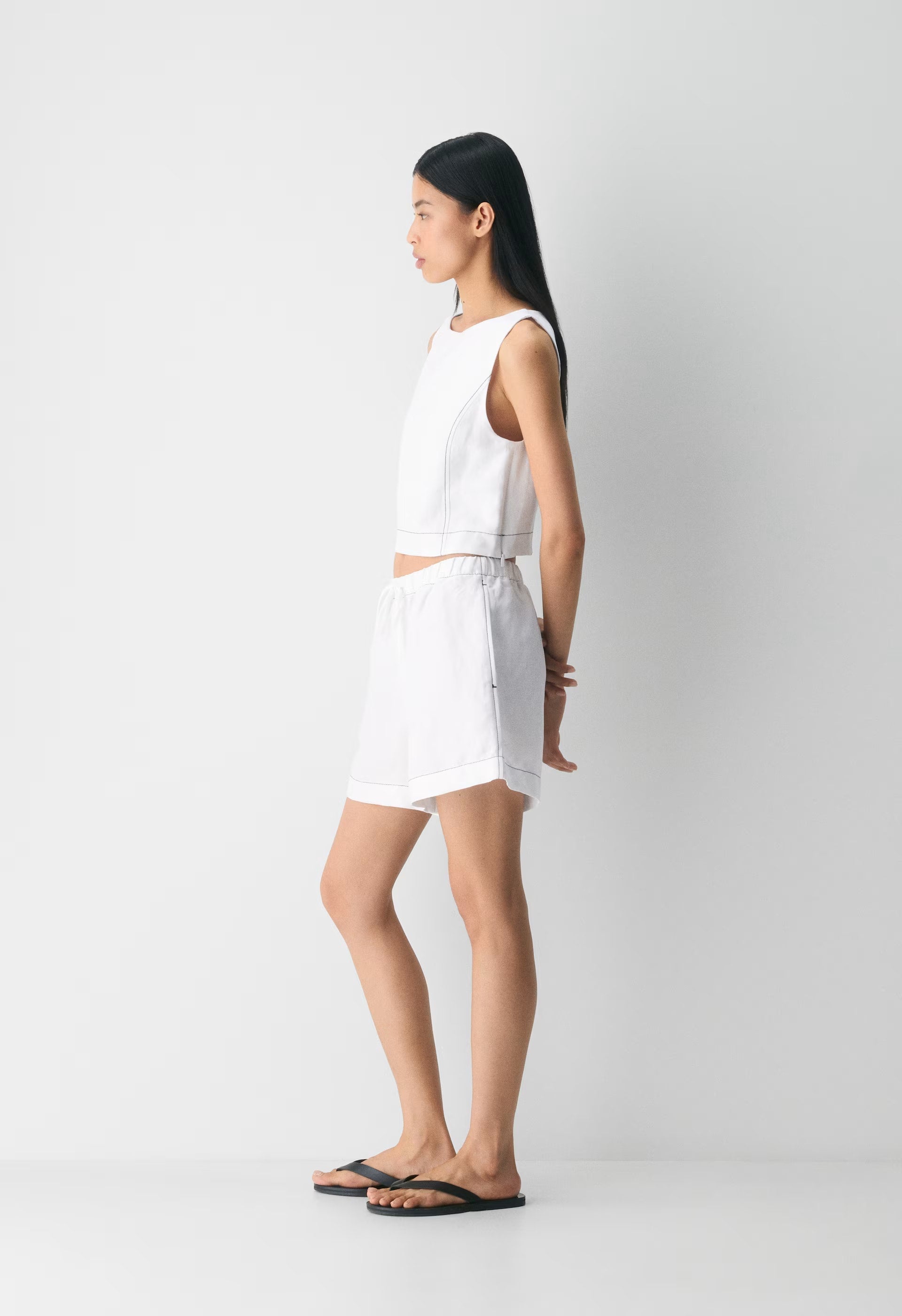 The Lodge Short™ Mid-Thigh - CruiseLinen™ - MIDDAY BLUE