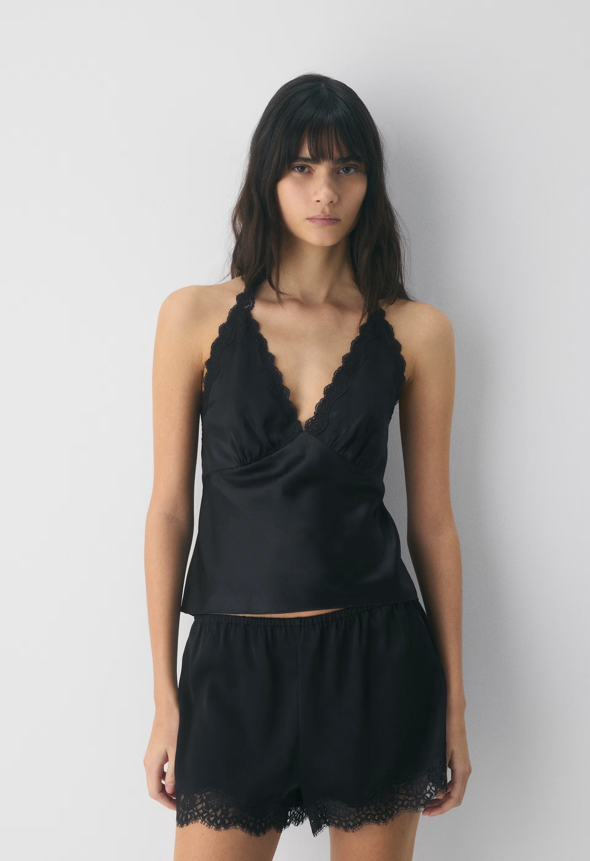 Whimsy Satin Short - BLACK/BLACK