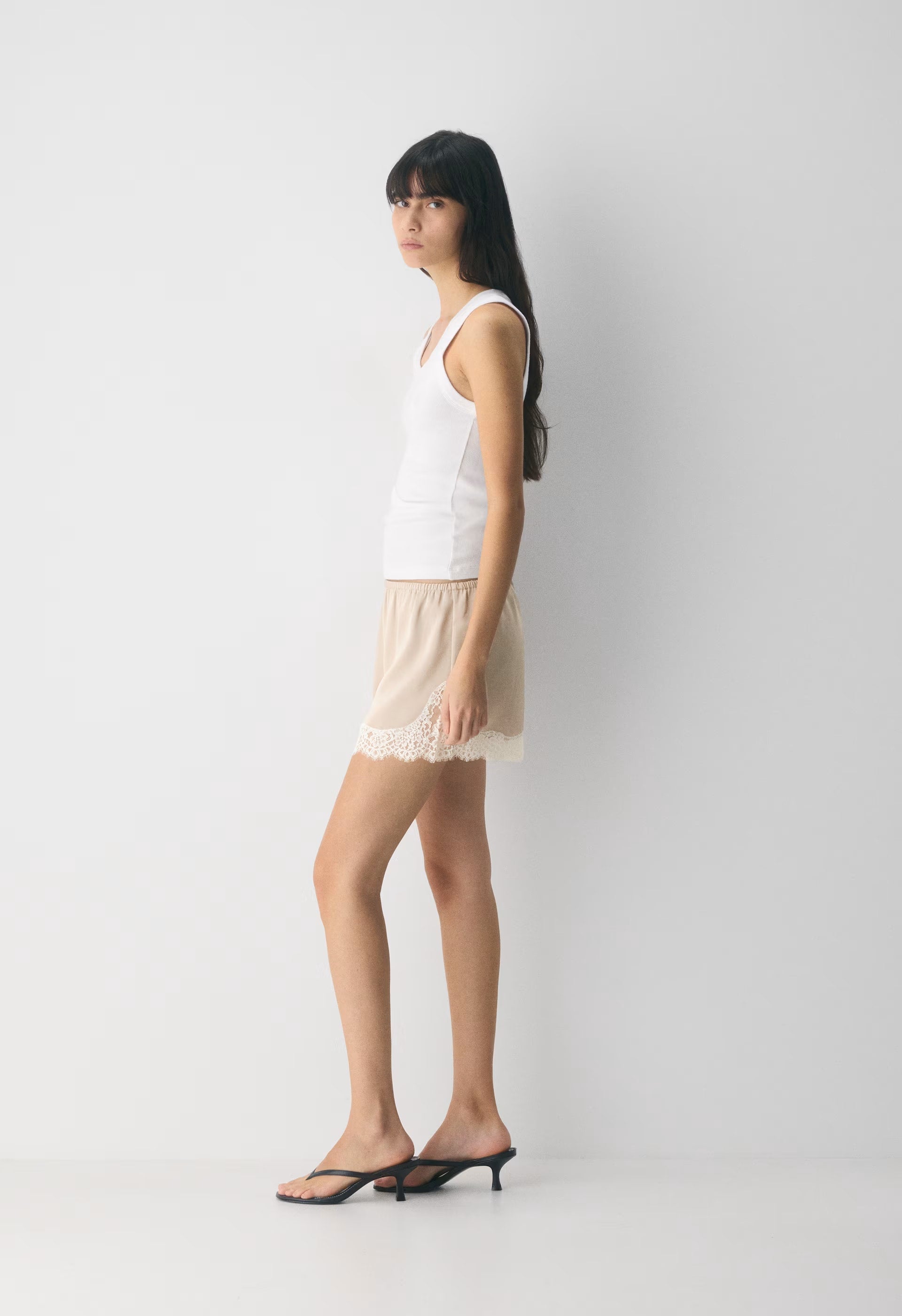 Whimsy Satin Short - MLKSHK PNK/LGHT BRCH