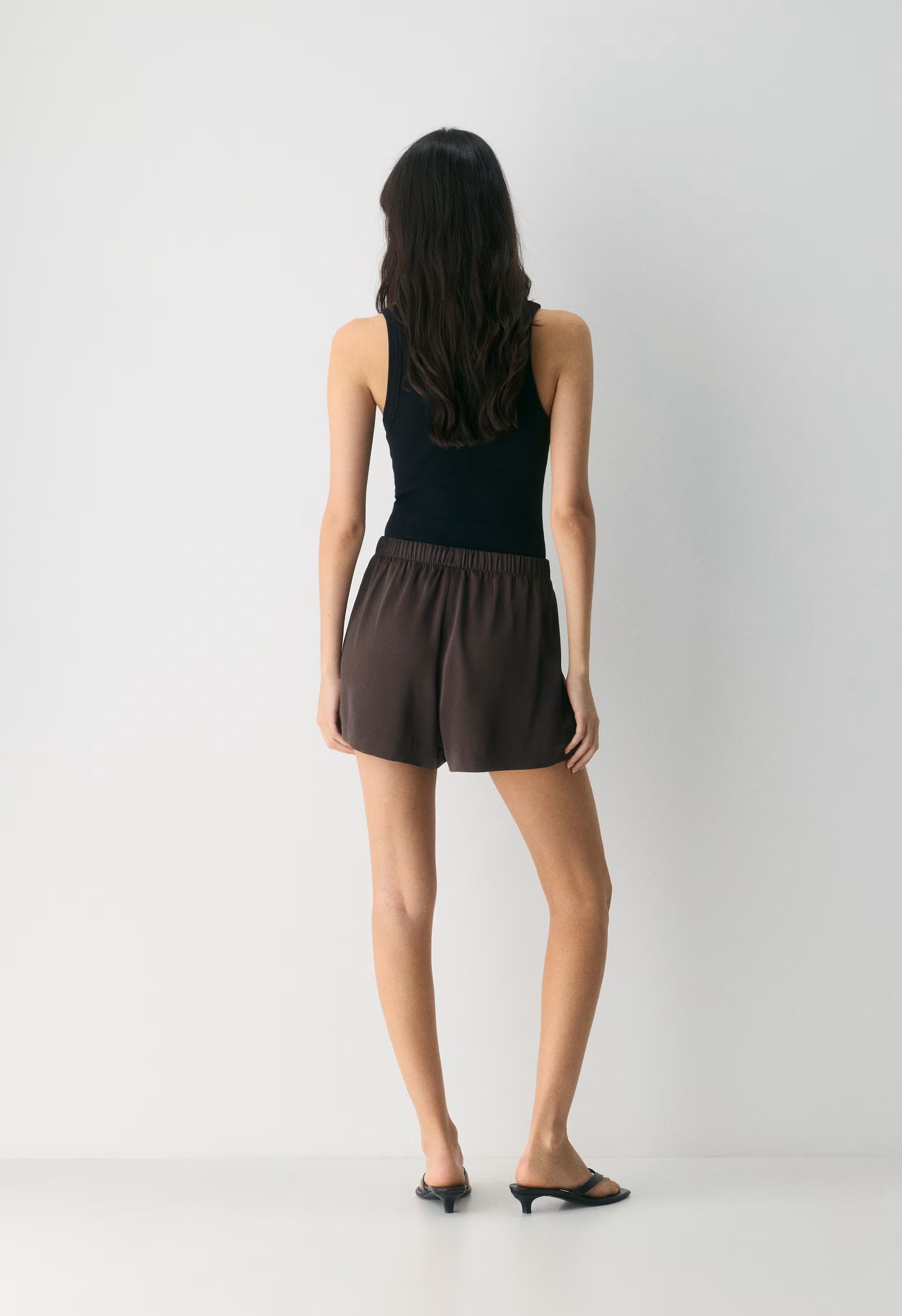 The Lodge Short™ Satin Mini - RICH MOCHA BROWN