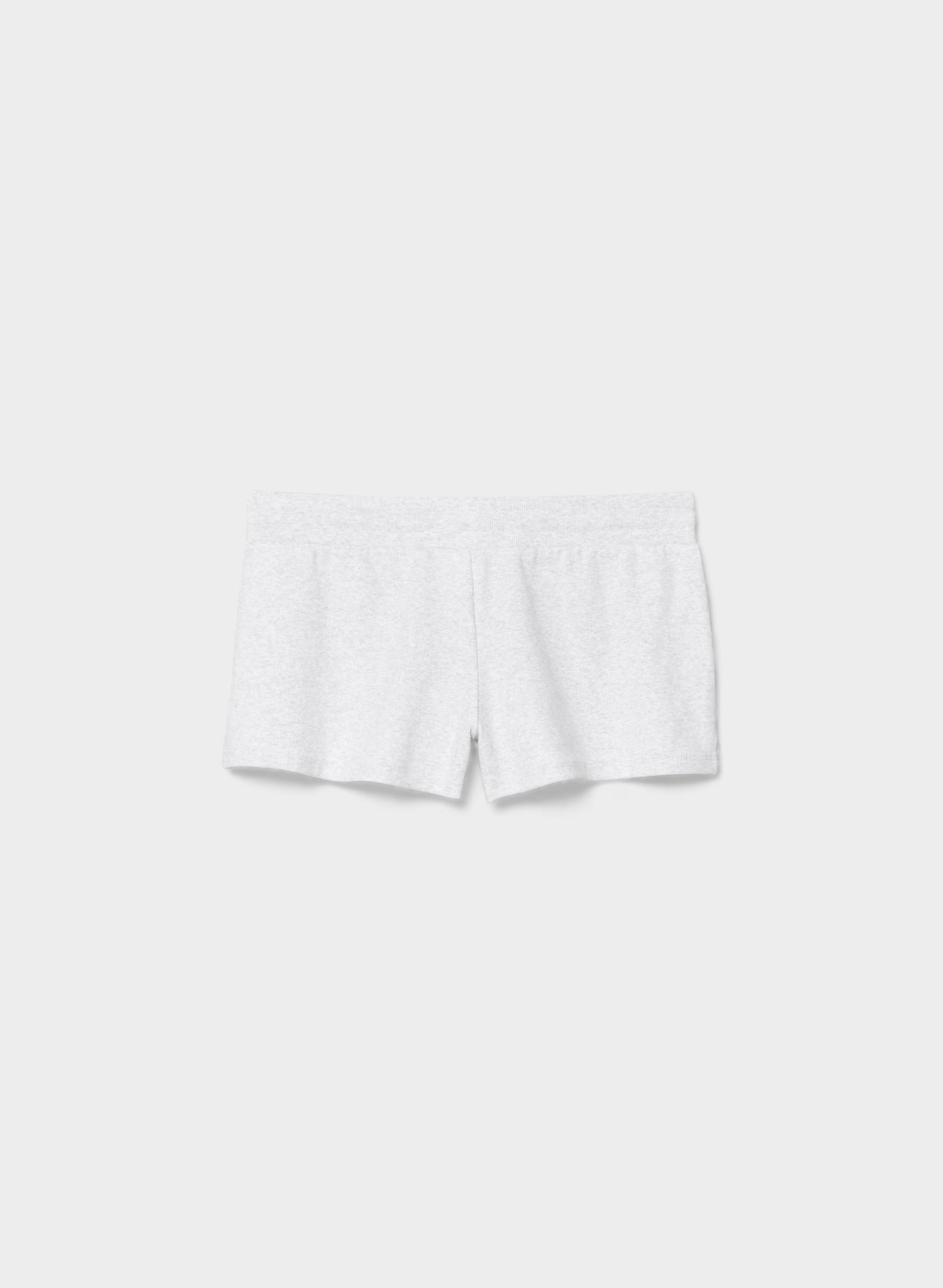 HomeStretch™ Rib Happen Short - HEATHER CLOUD WHITE