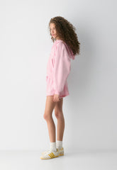 Terry Sweatfleece Mega Flutter™ Micro Short - MILKSHAKE PINK