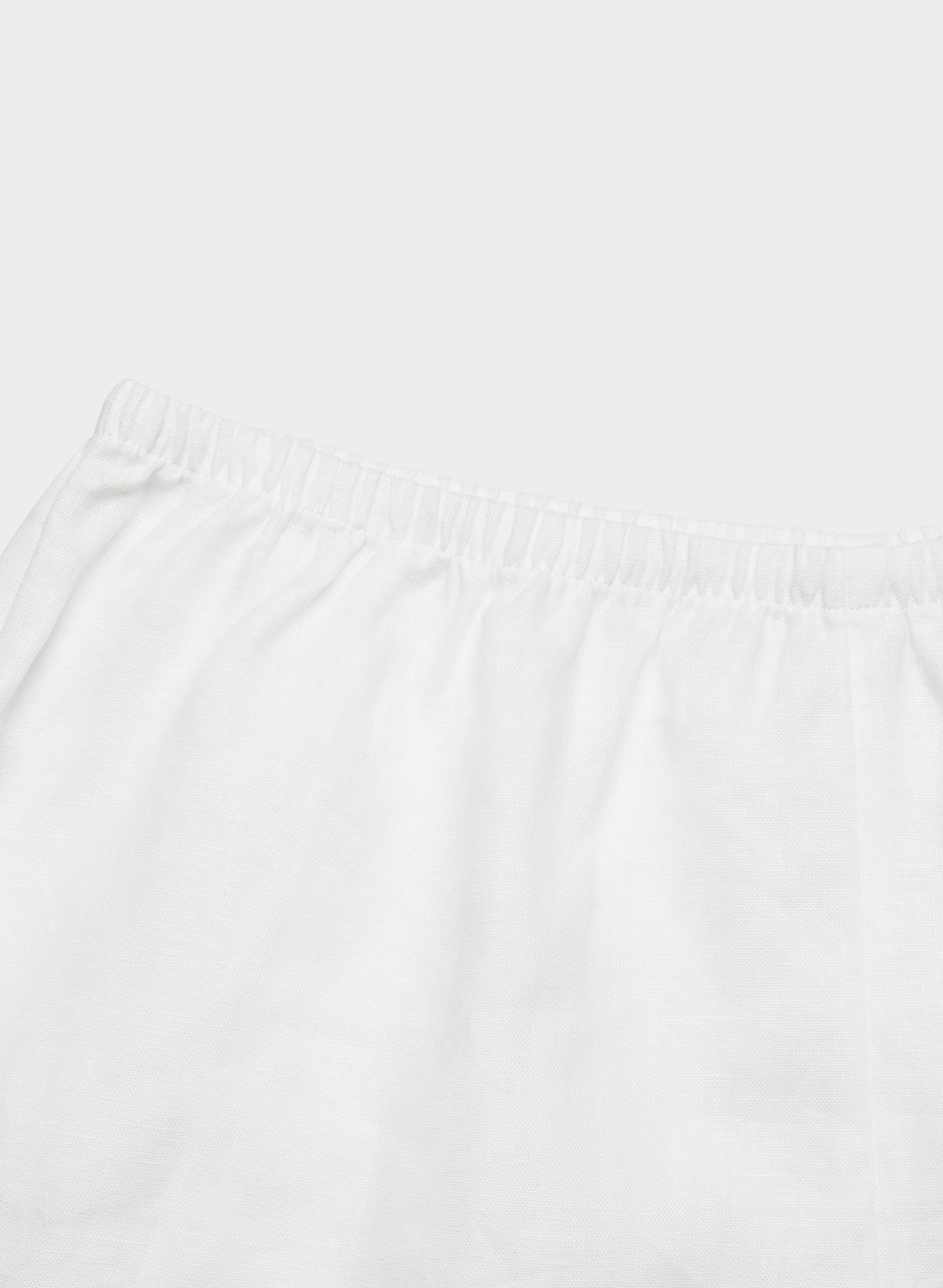 Whimsy Linen Short - WHITE/LIGHT BIRCH