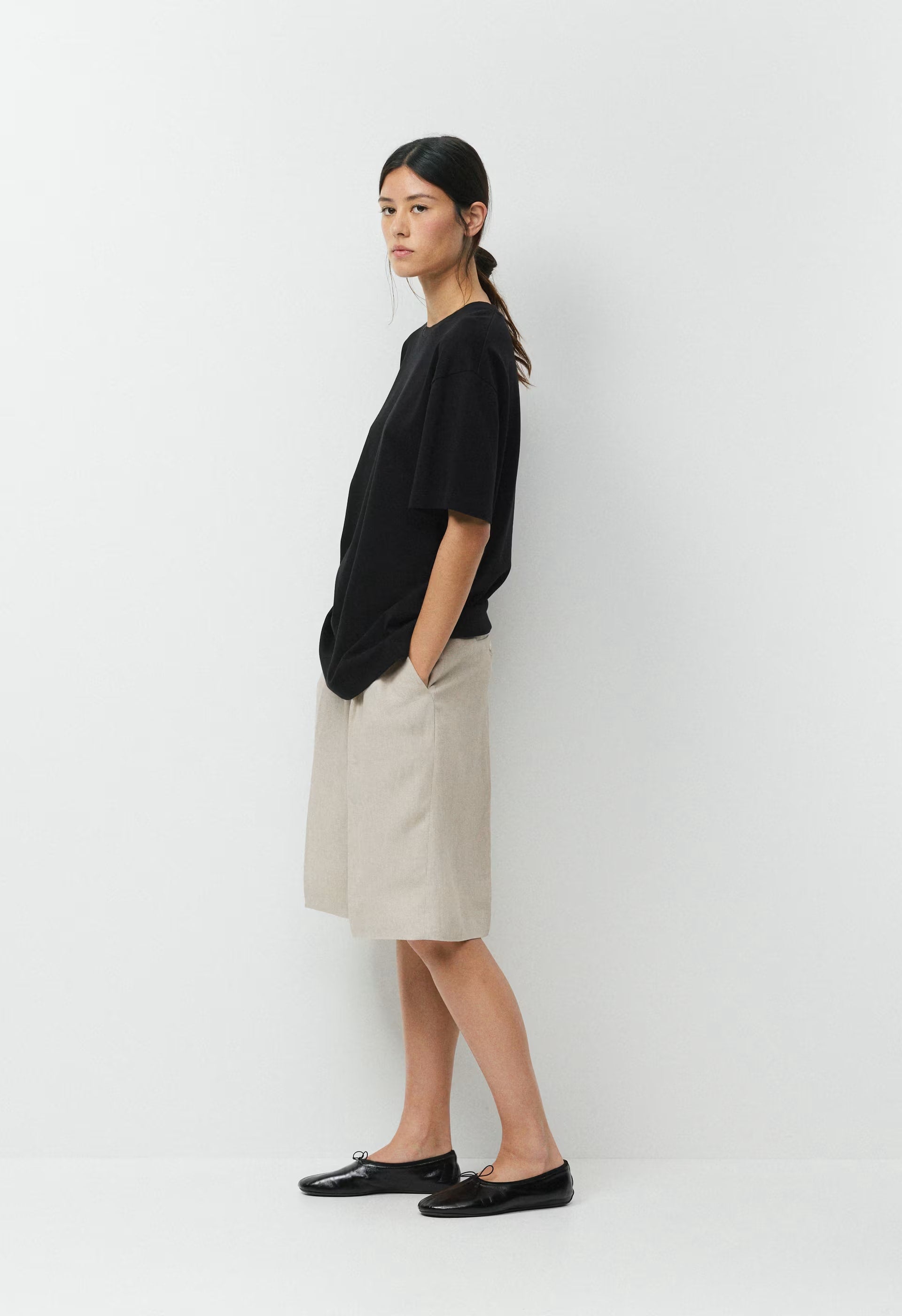 Touchpoint Short - PowerLinen™ - UNDYED DARK ECRU