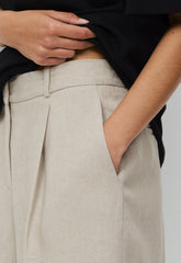 Touchpoint Short - PowerLinen™ - UNDYED DARK ECRU