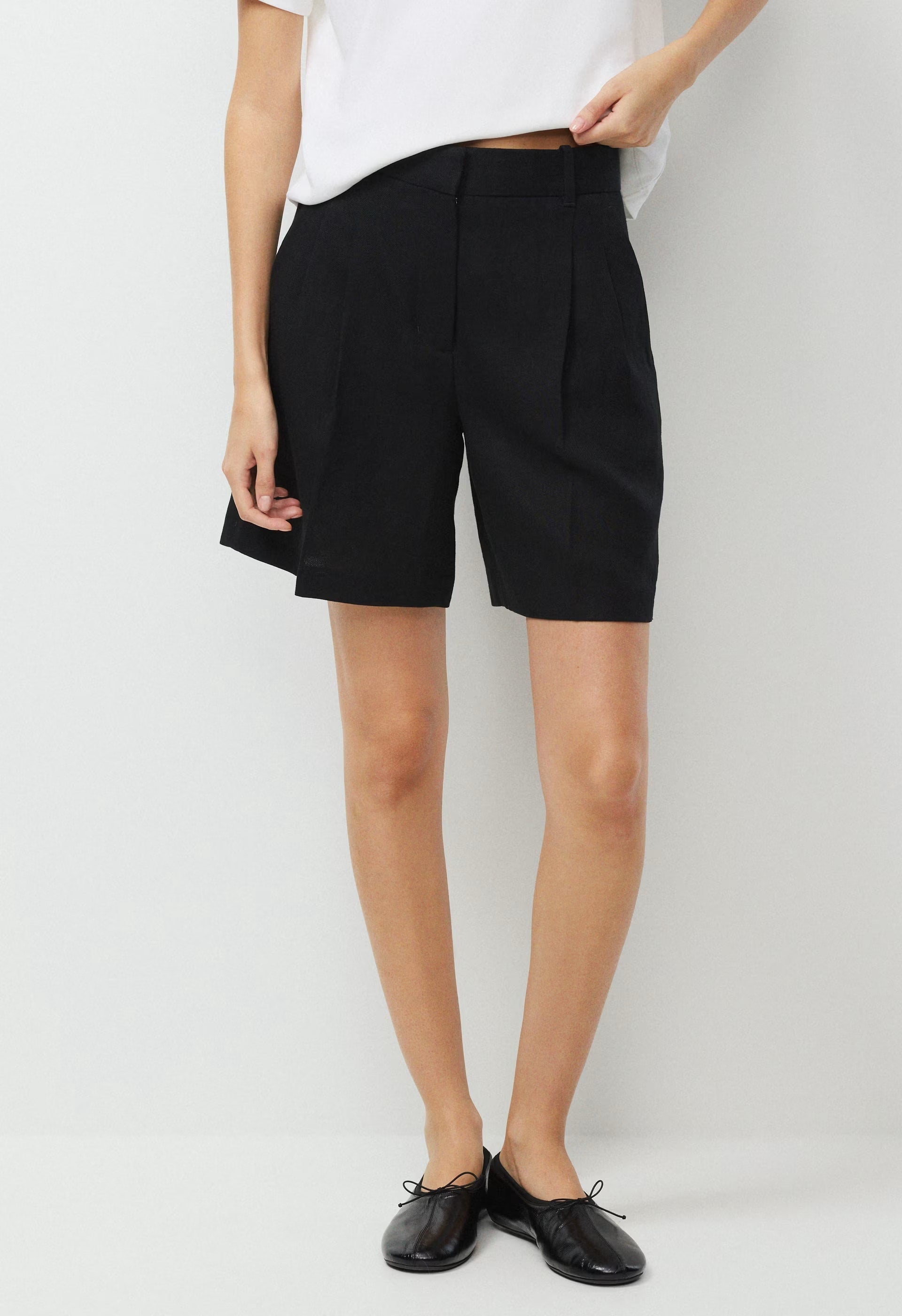 The Effortless Short™ Long - PowerLinen™ - UNDYED DARK ECRU