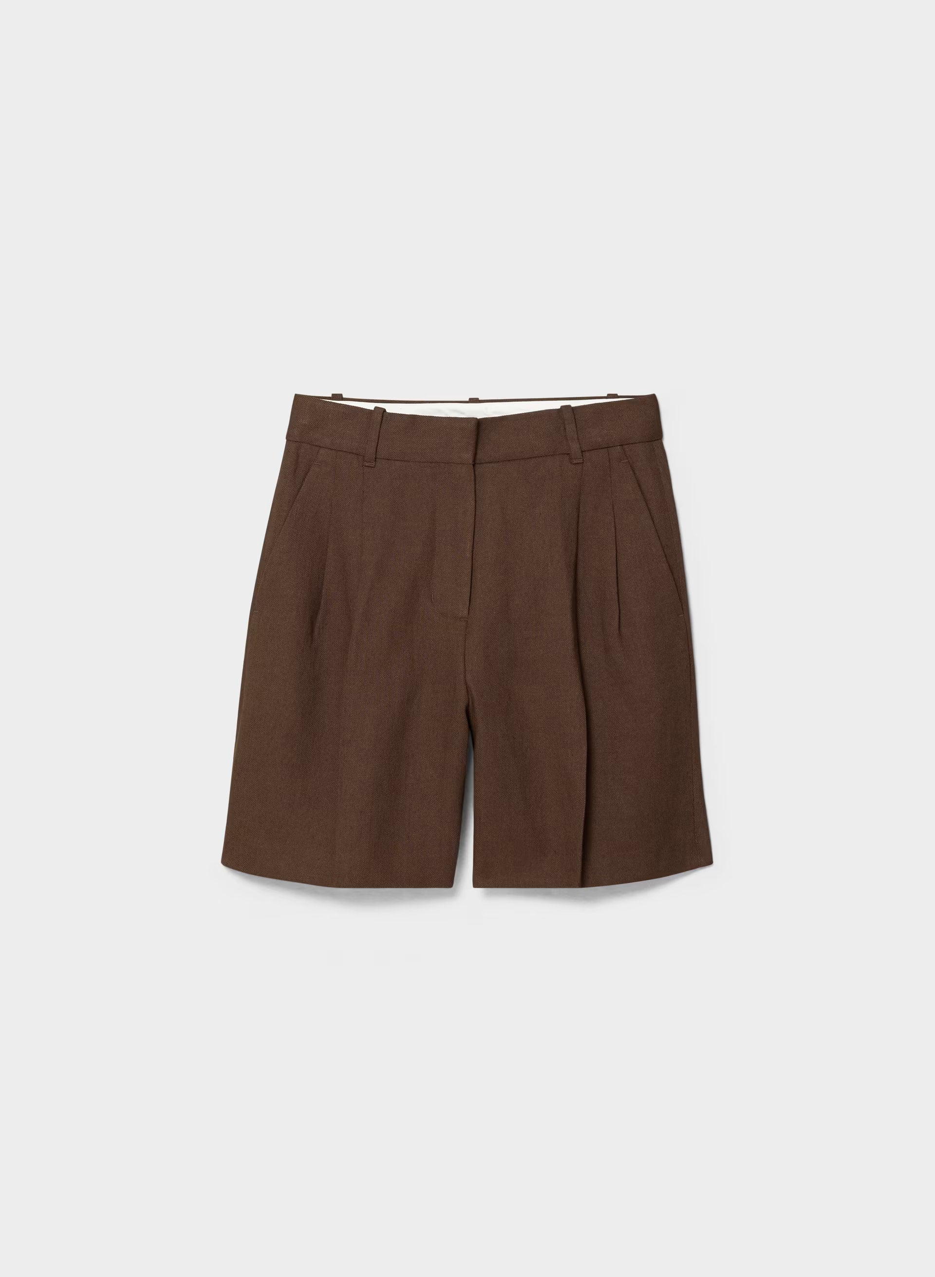 The Effortless Short™ Long - PowerLinen™ - RICH MOCHA BROWN