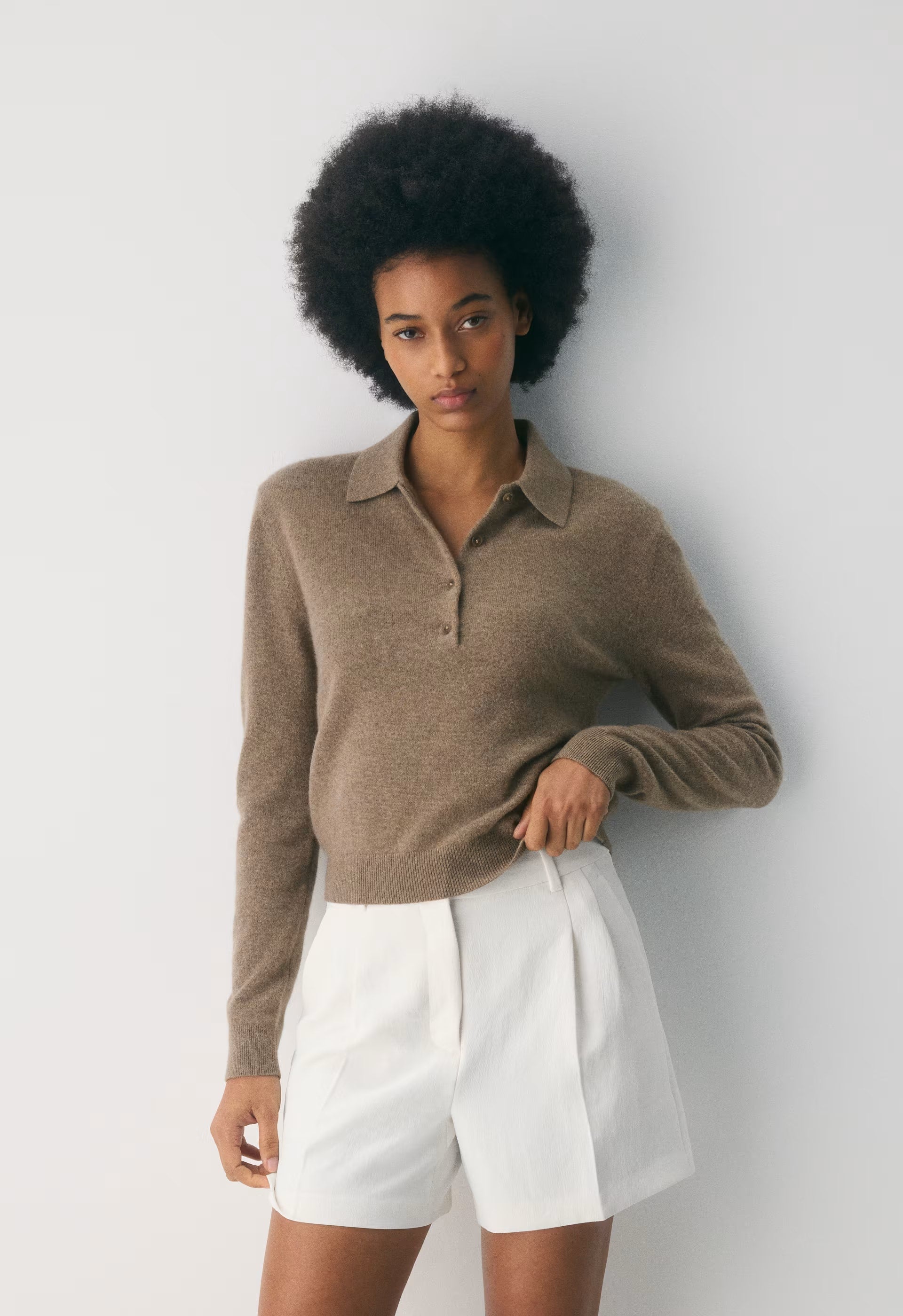 The Effortless Short™ Mid-Thigh - Crepette™ - LIGHT BIRCH