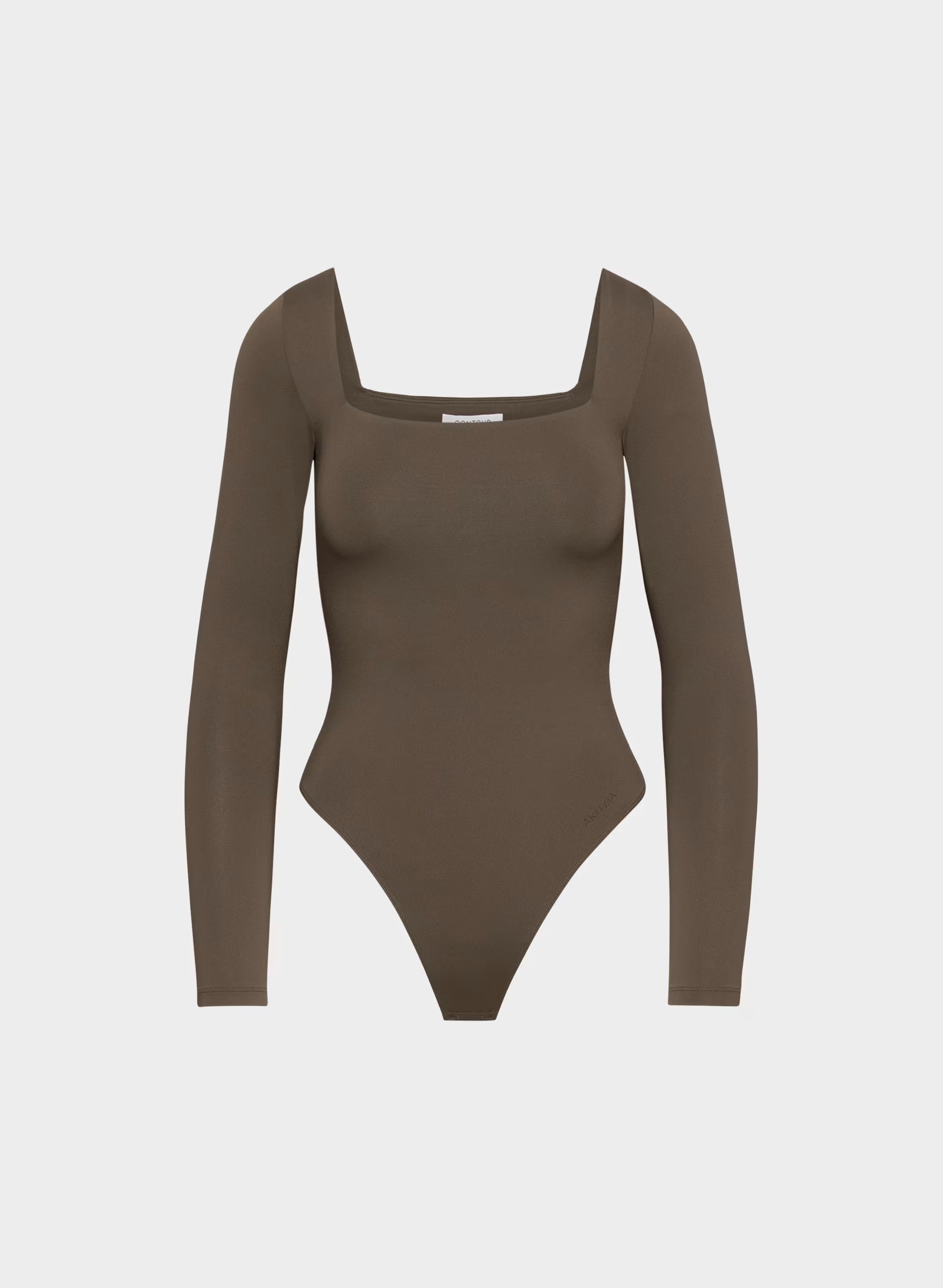 Original Contour Headway Squareneck Bodysuit - RICH MOCHA BROWN