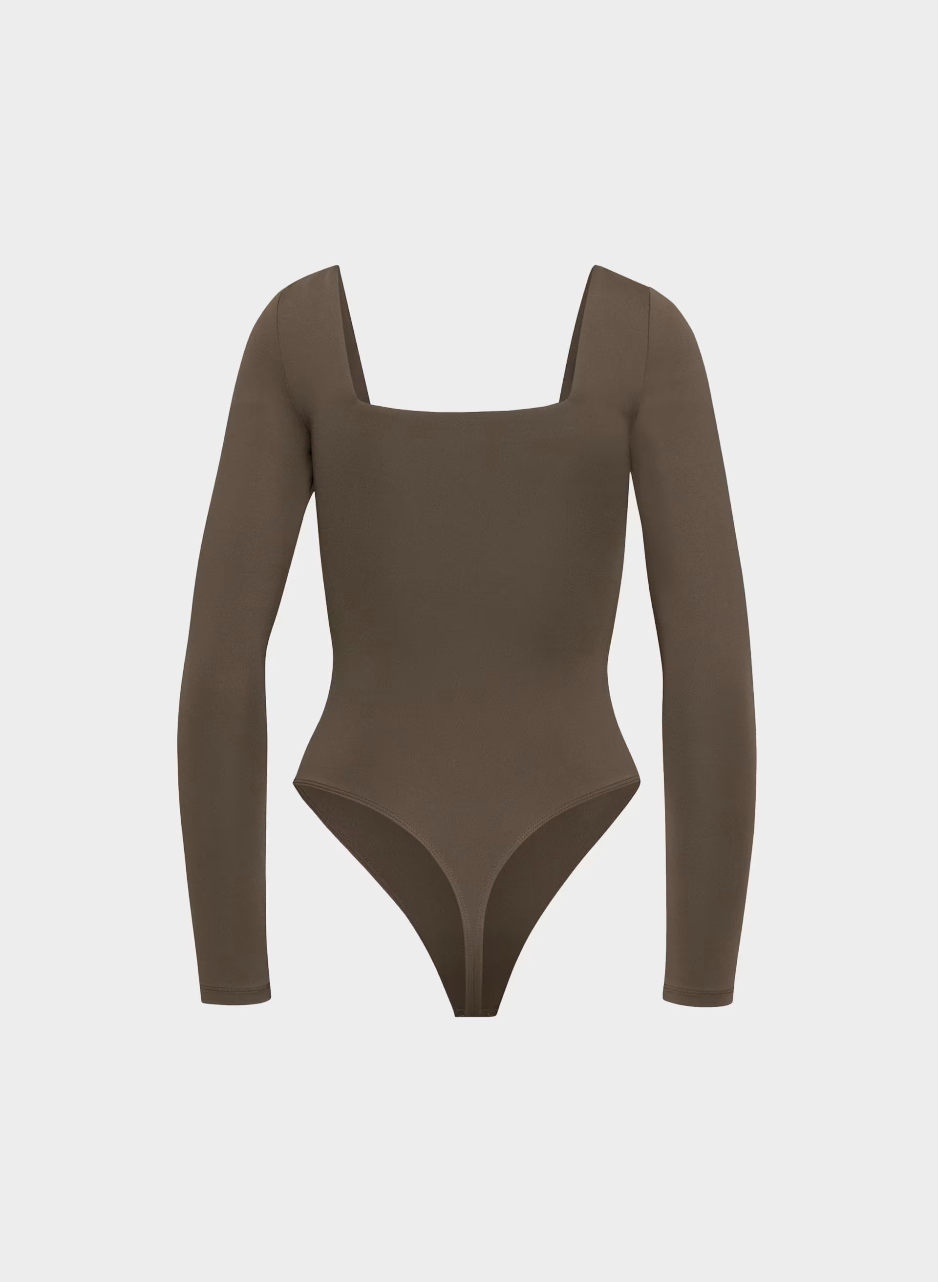 Original Contour Headway Squareneck Bodysuit - RICH MOCHA BROWN